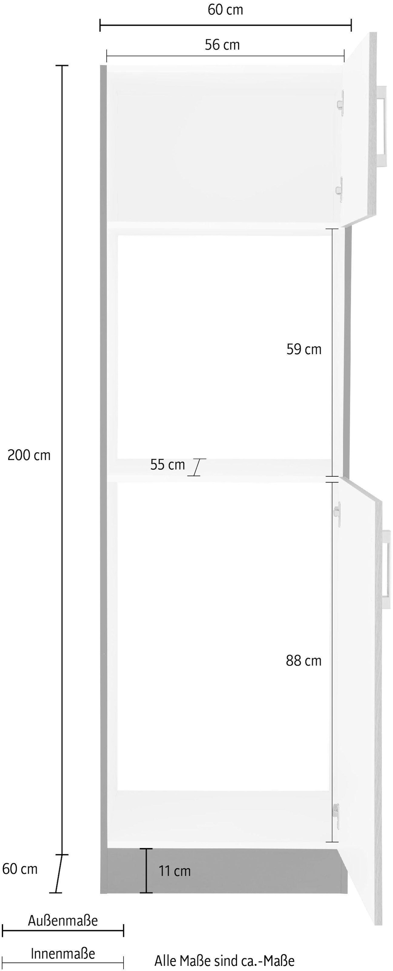 KOCHSTATION Backofen/Kühlumbauschrank »KS-Gera«, Breite 60 cm
