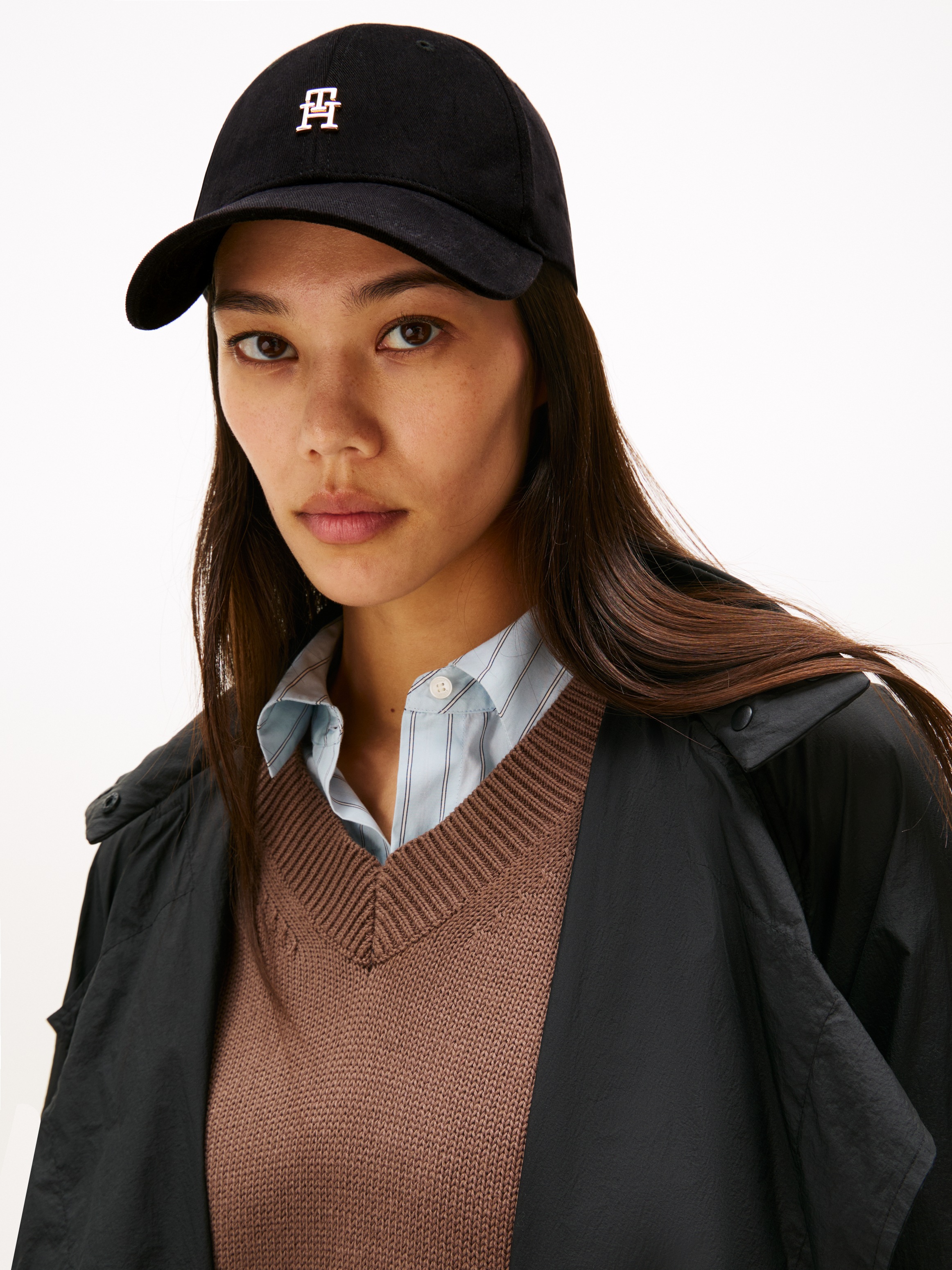 Tommy Hilfiger Baseball Cap »ELEVATED CHIC CAP«, Mit festem Schirm