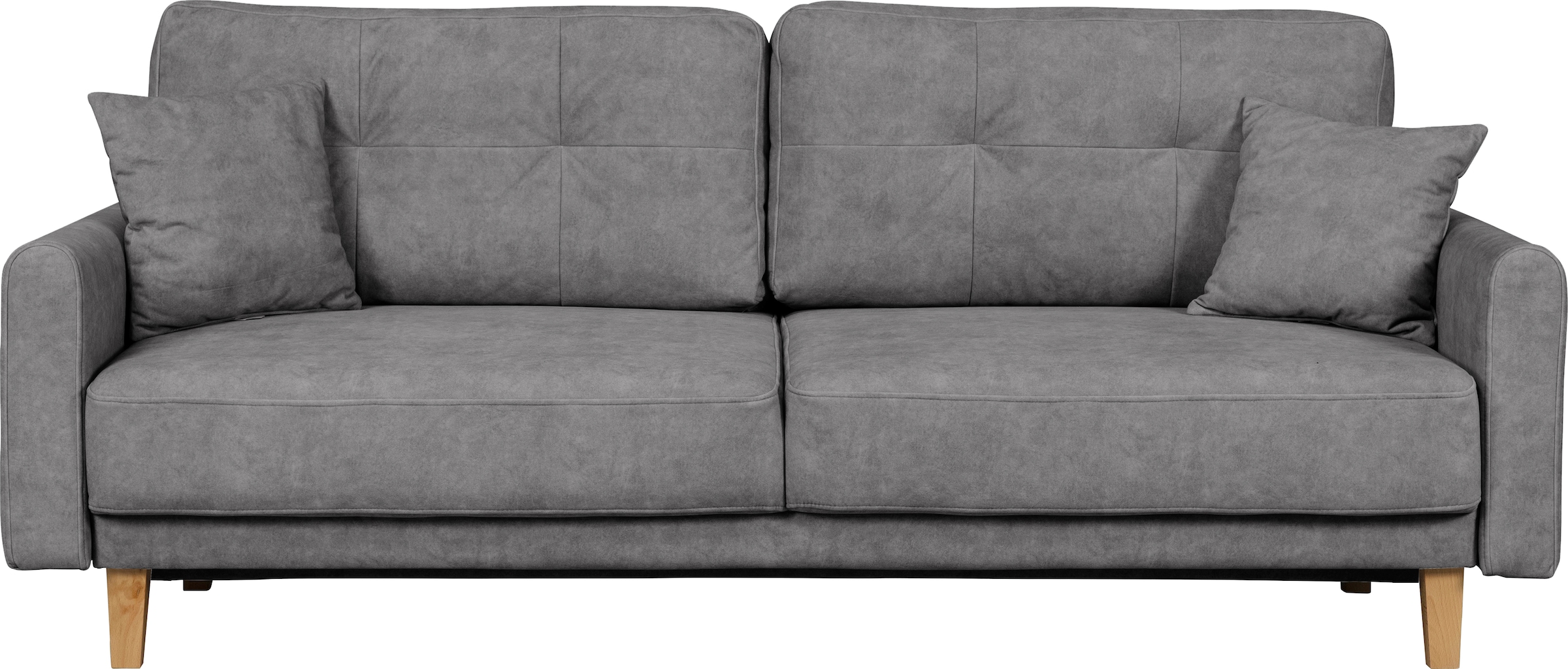 Home affaire 3-Sitzer »TRIPLO optionale Schlafsofa mit Bettkasten, Maße B/T/H: 215/100/89 cm«, Wahlweise Bettfunktion - Liegefläche 145x191 cm, Rücken-, Zierkissen