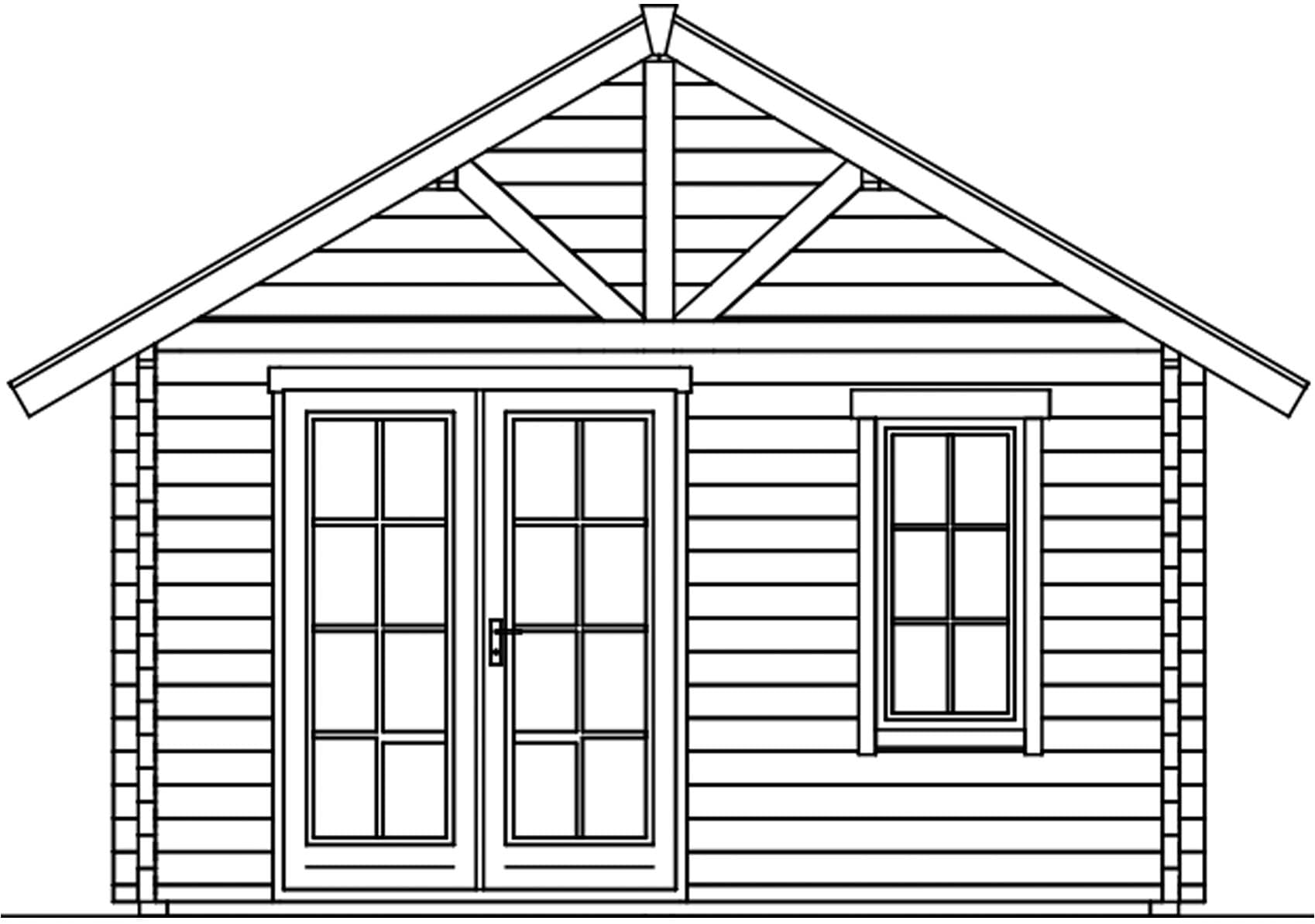 Skanholz Gartenhaus »Toronto 4«, mit Lattung