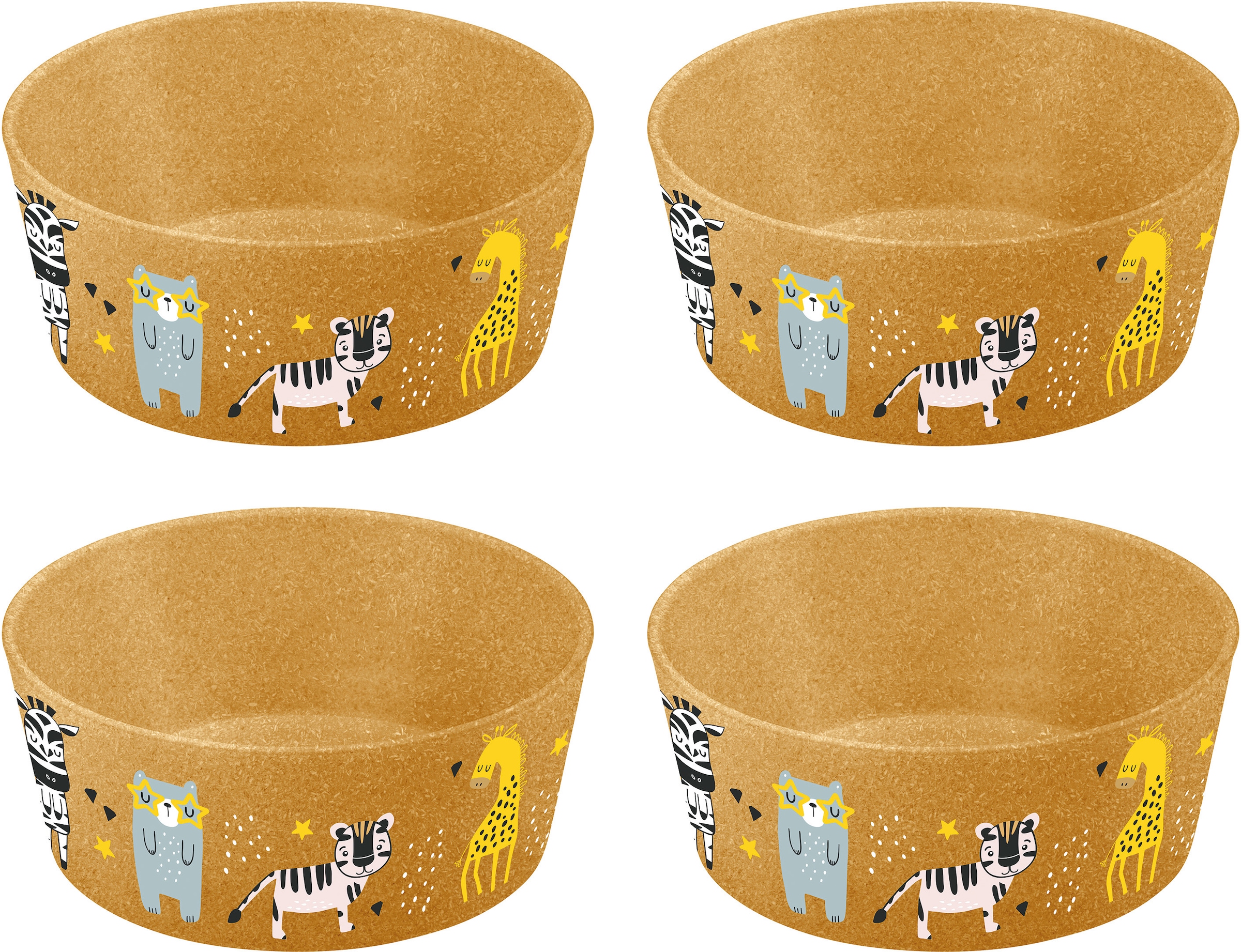 Kinderschale »CONNECT BOWL ZOO«, 4 tlg., aus Kunststoff, 100% recycelbar, 100% made in...