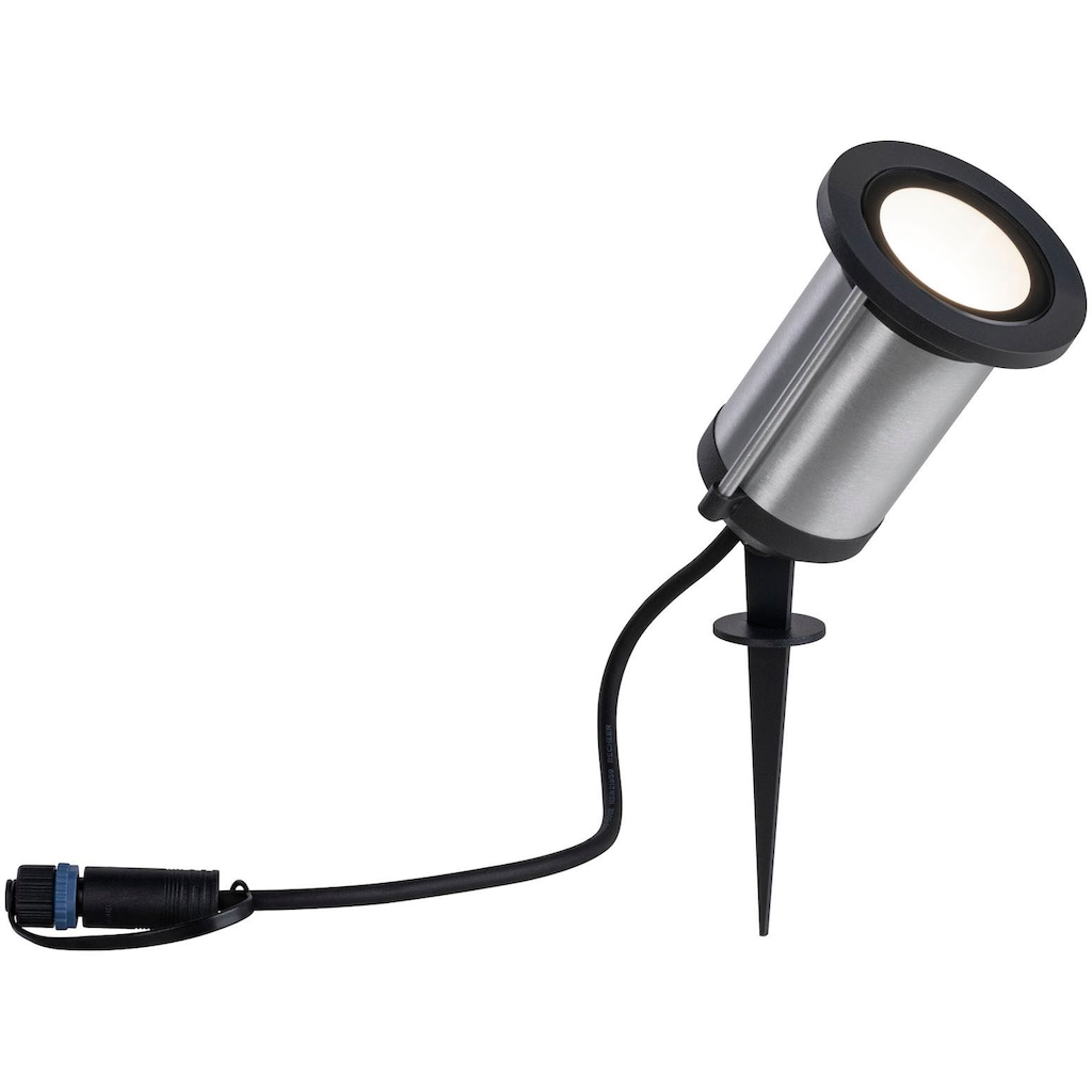 Paulmann LED Gartenstrahler »Plug & Shine«, 1 flammig-flammig, LED-Modul, 3000K 24V IP65 Anthrazit