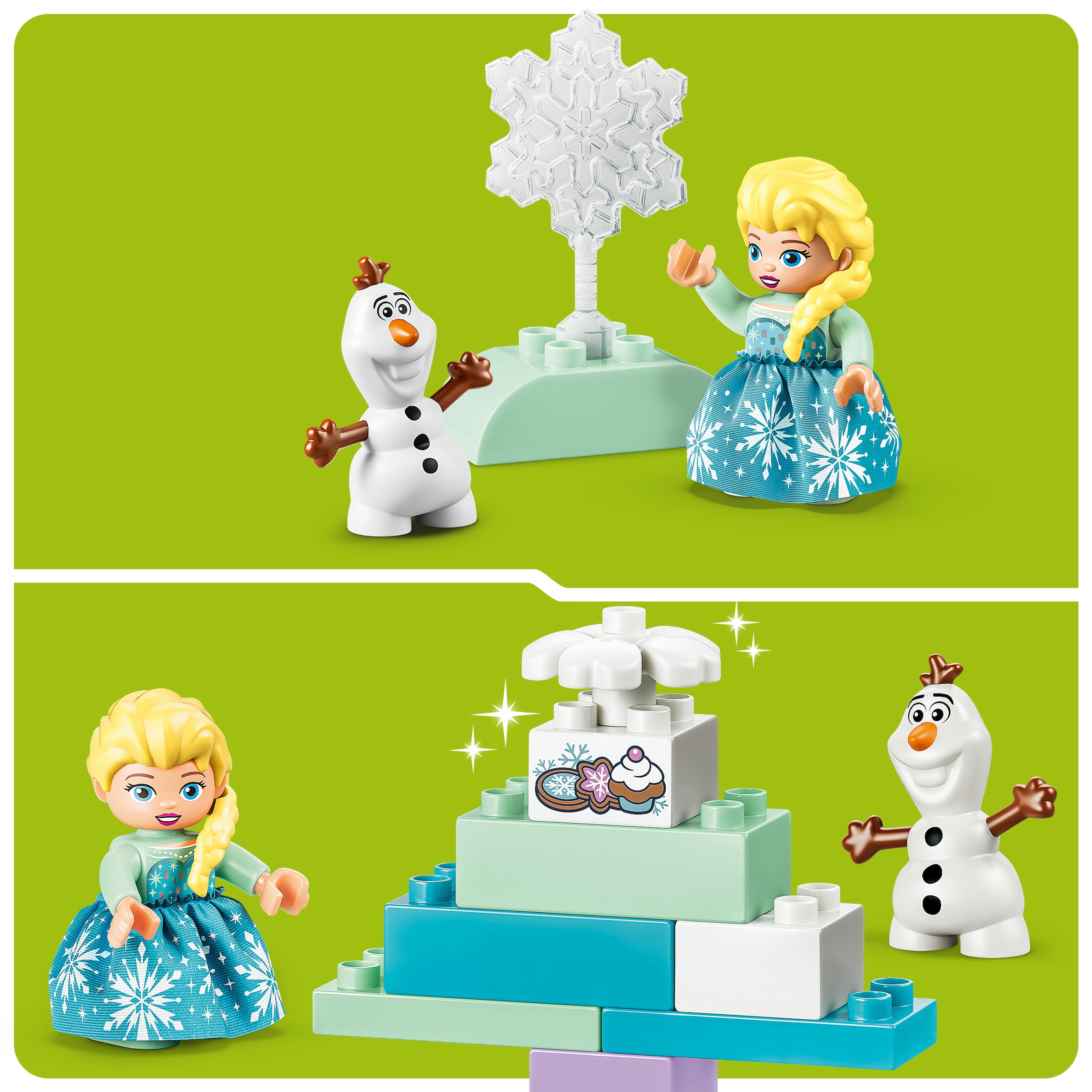 LEGO® Konstruktionsspielsteine »Frozen Kreativbox mit Elsa und Olaf (10462), LEGO DUPLO Disney« Made in Europe