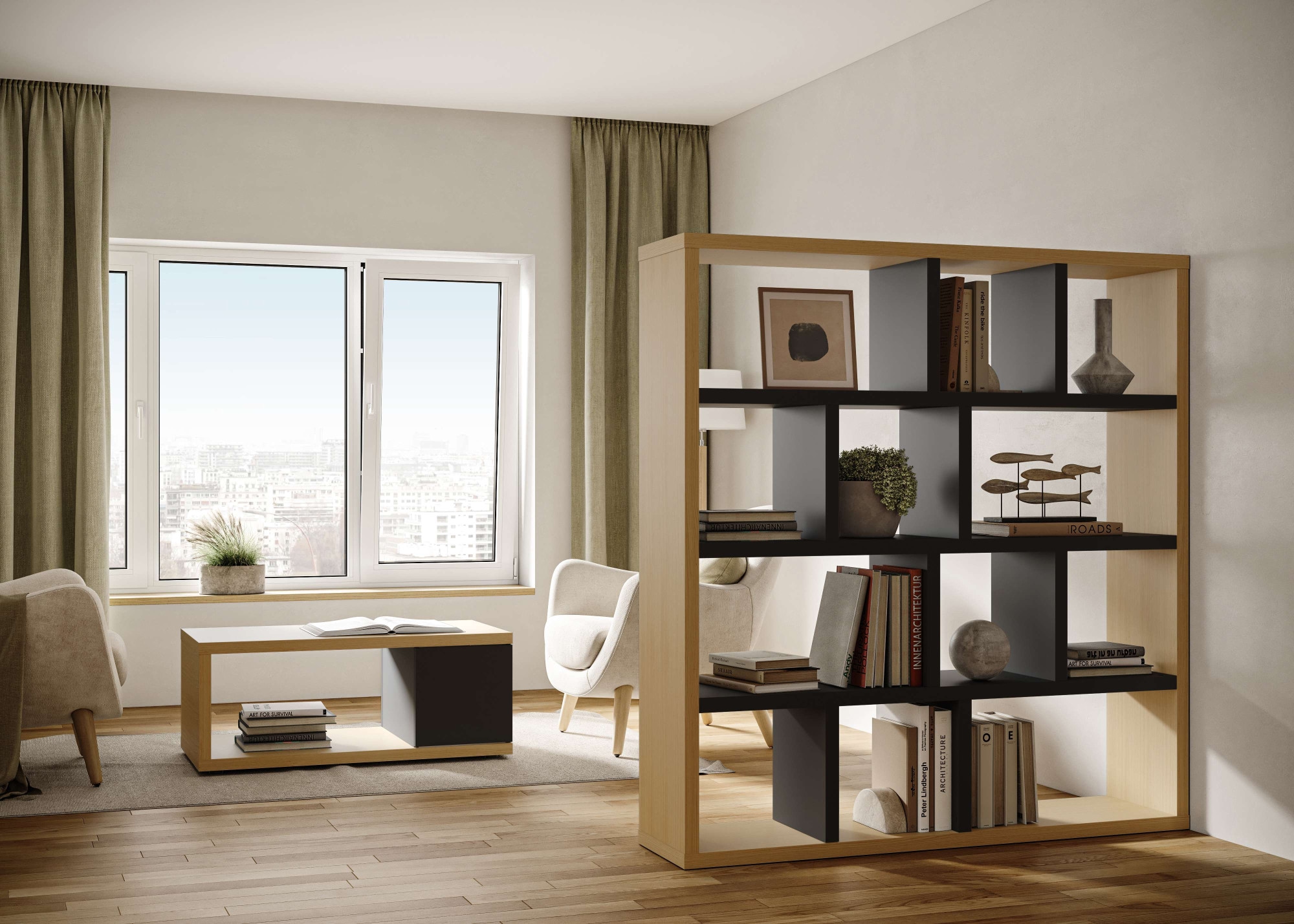 TemaHome Bücherregal »Berlin Regal 150 cm breit, Raumteiler, Mehrzweckregal günstig online kaufen