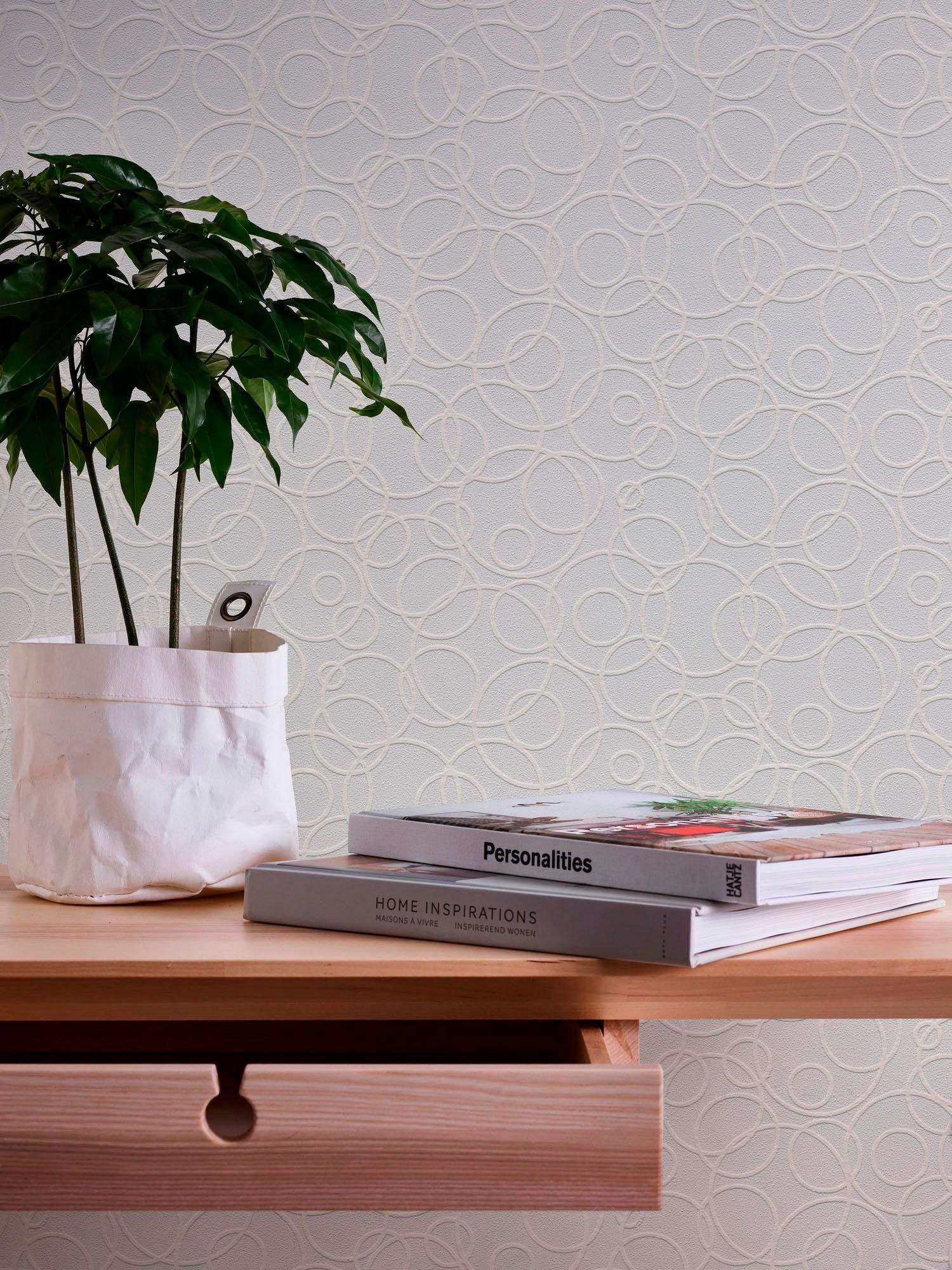 A.S. Création Vliestapete »Meistervlies«, 3D-Optik-geometrisch-grafisch, Vlies Vinyl Wand Decke Schräge Tapeten Wohnzimmer Schlafzimmer Küche