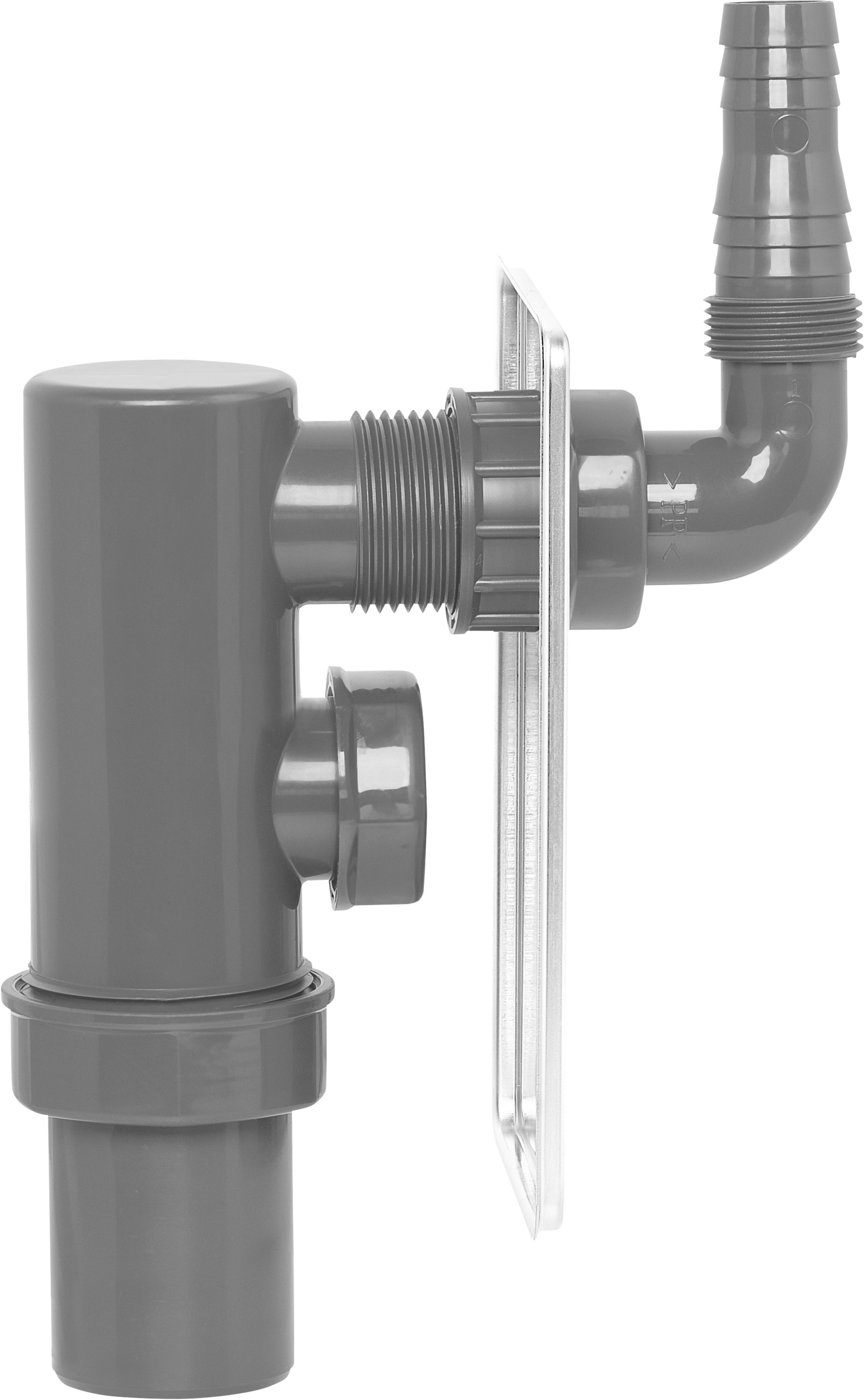 CORNAT Siphon »REZYKLAT Maschinen-Unterputz-Geruchverschluss« 1" x 40, 19 - 23, aus Recycling Kunststoff