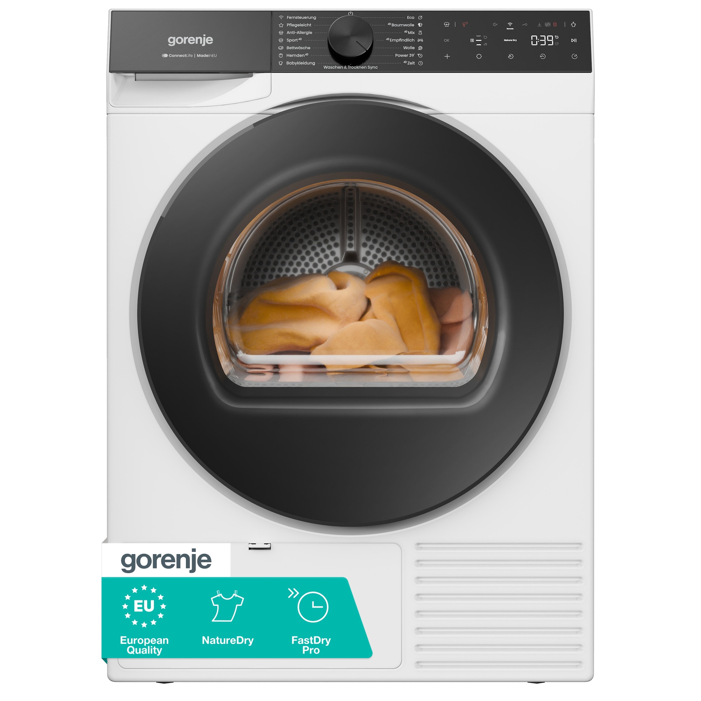 GORENJE Wärmepumpentrockner »D5G69BP« G600 NatureDry Schonung | FastDry Pro 39 | Knitterschutz