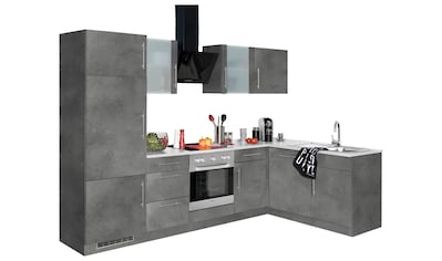 wiho Küchen Winkelküche »Cali«, mit E-Geräten, Stellbreite 280 x 170 cm kaufen