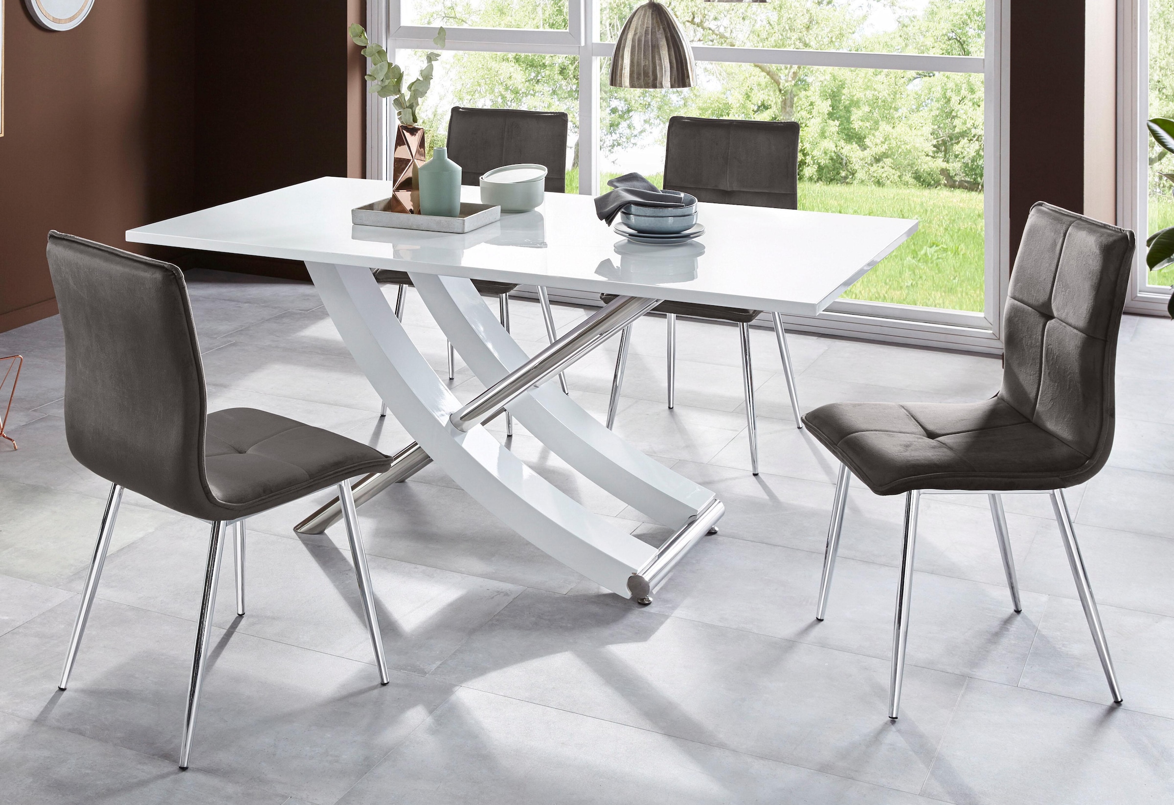 INOSIGN Esstisch »Kaleo, TOPSELLER!«, (Tisch, Esstisch), Breite 160 cm, modernes Design, stabil, Hochglanz