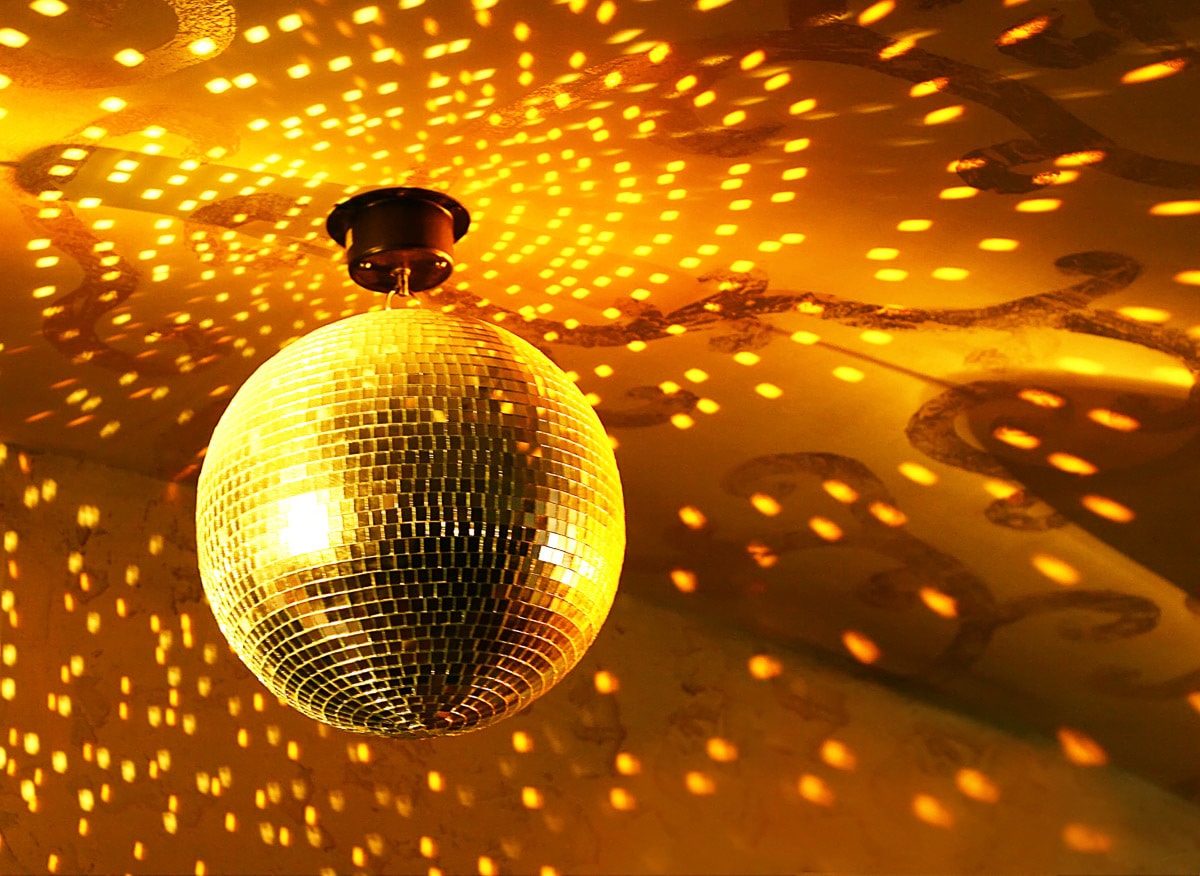 Papermoon Fototapete »Goldener Discoball« günstig online kaufen