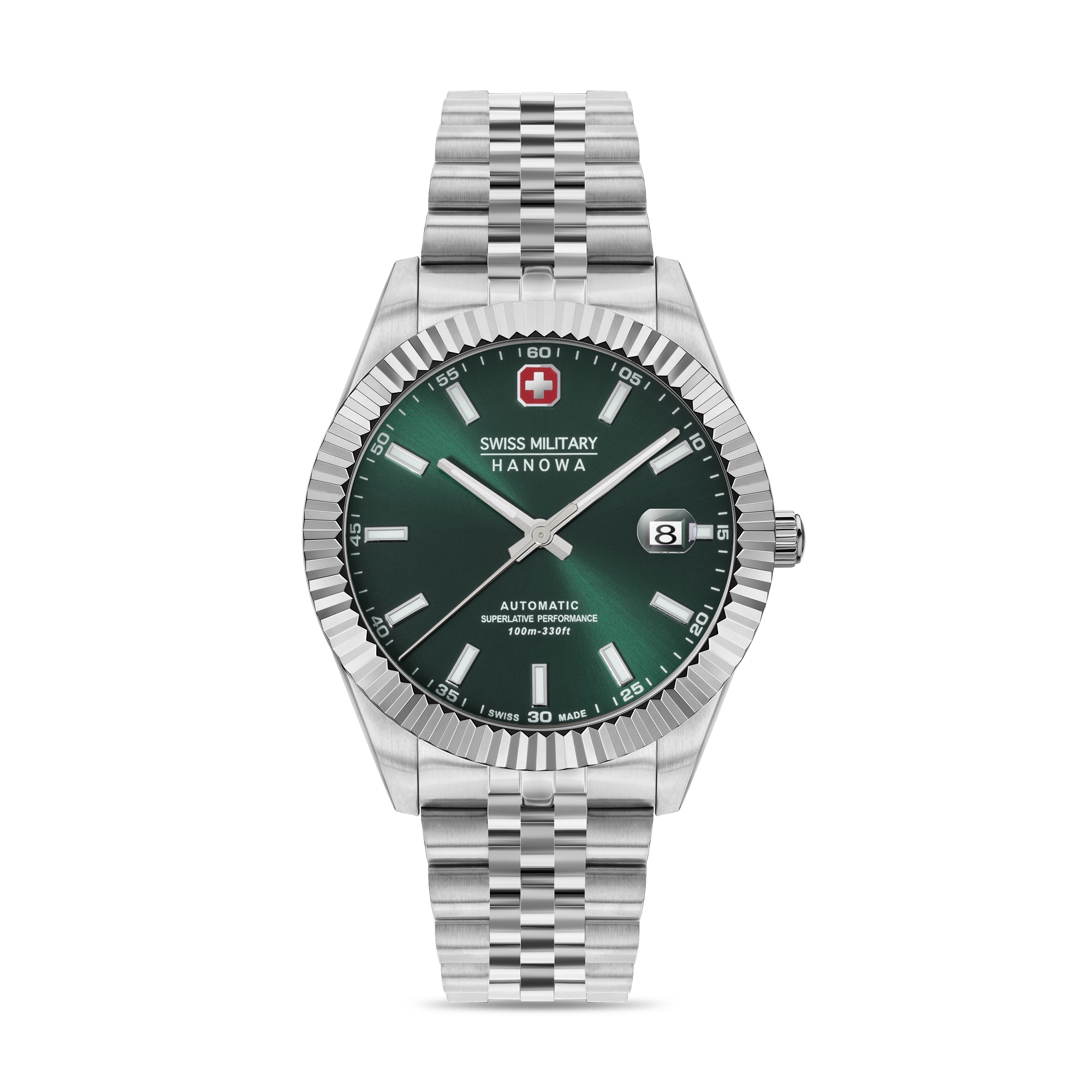 Swiss Military Hanowa Automatikuhr »Diligenter« Armbanduhr, Herrenuhr, Swiss Made, Mechanische Uhr, Edelstahlarmband