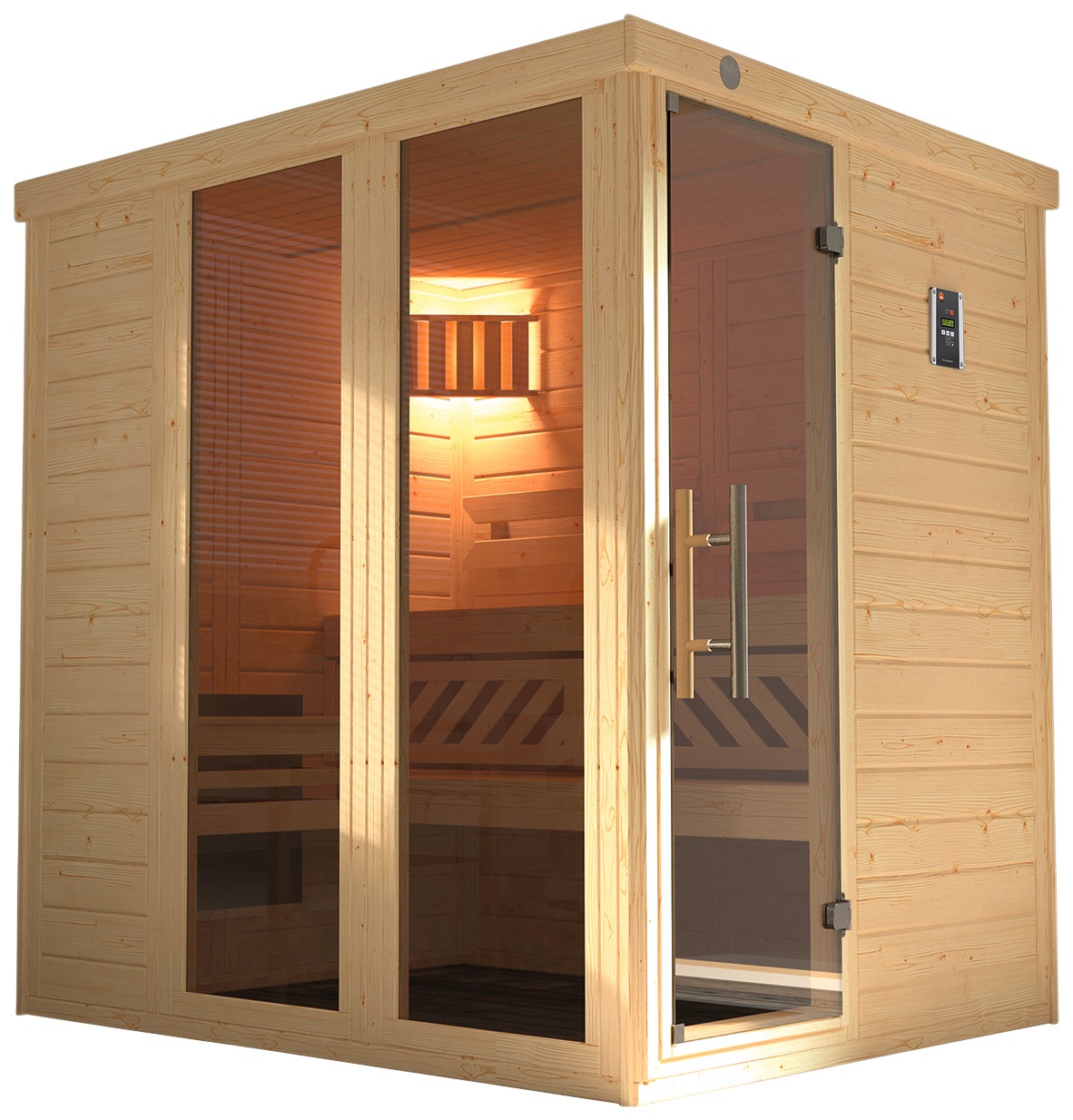weka Sauna »Kemi Panorama« 7,5 kW Ofen mit ext. Steuerung