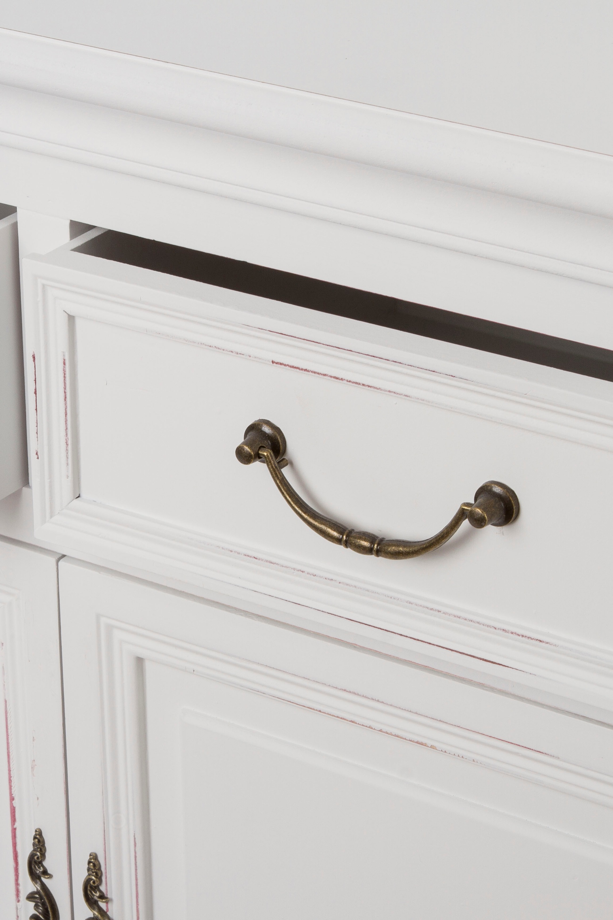 my Flair Kommode »Elegance«, Kommode, mit Rosenmotiven im Landhausstyle, geschwungene Formen