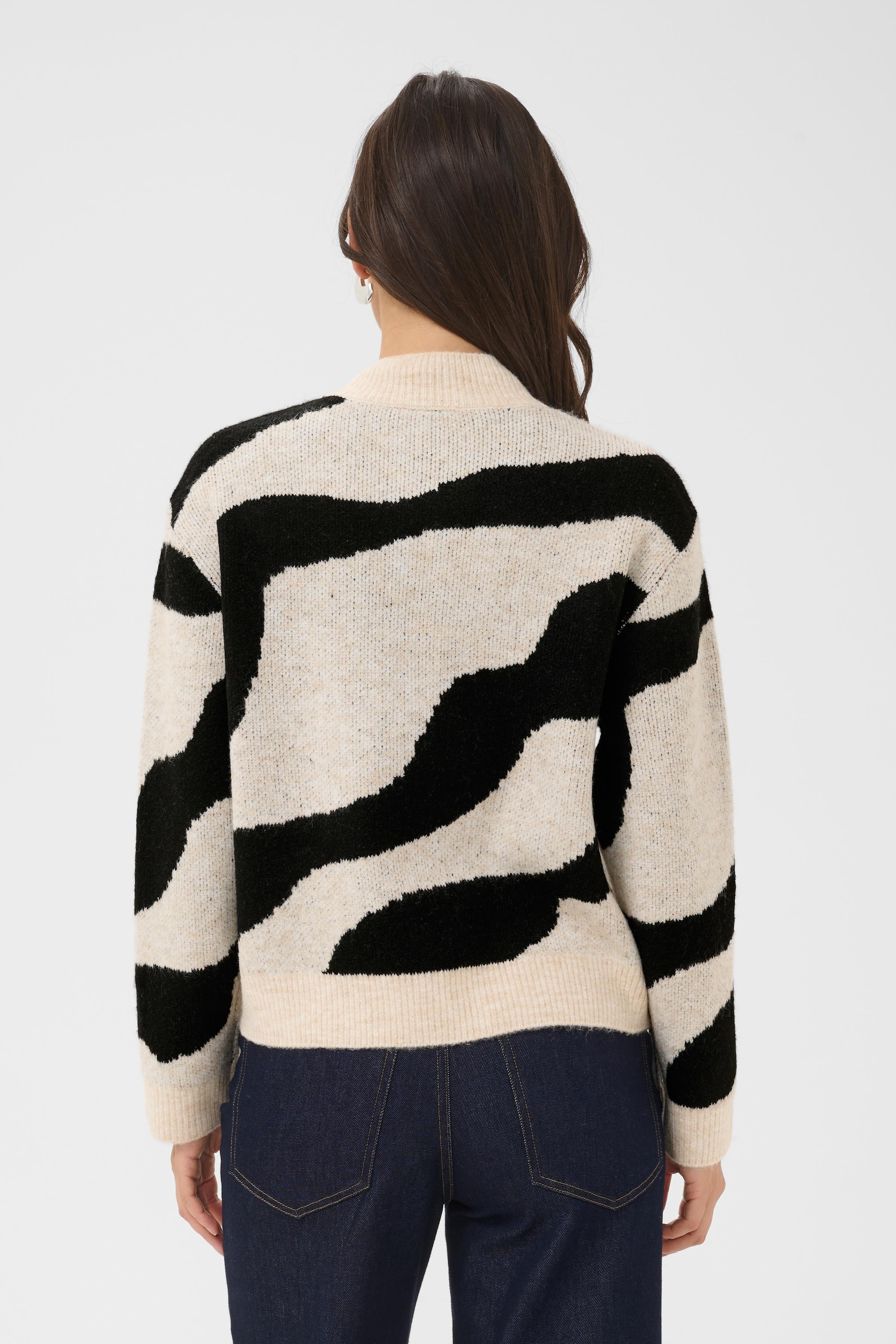 Saint Tropez Rollkragenpullover »MallieSZ Pullover« Materialmix, Regular fit