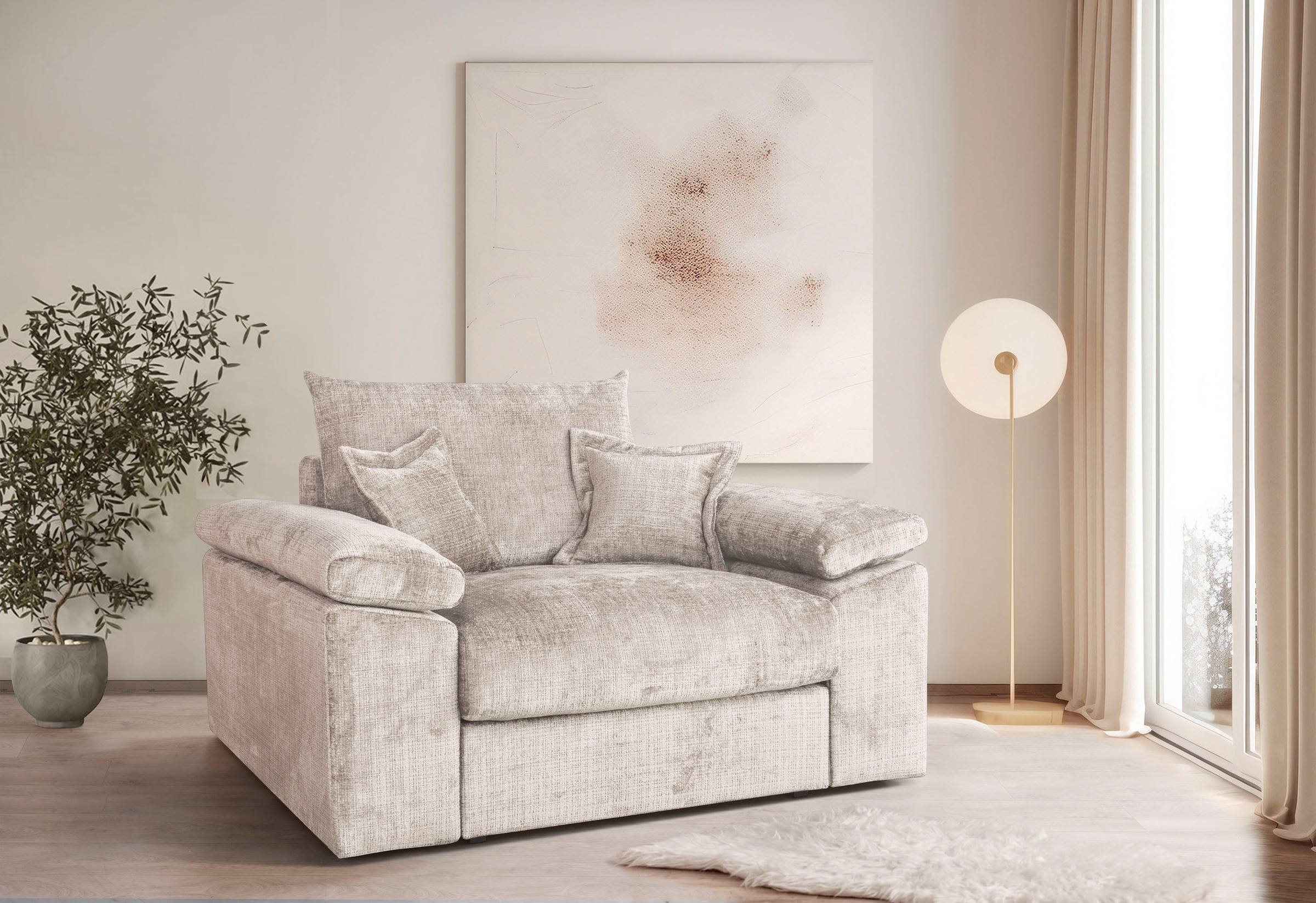Home affaire XXL-Sessel »Soft&Cosy, B: 151 cm« Mega-Sessel, Cord oder Cheni günstig online kaufen