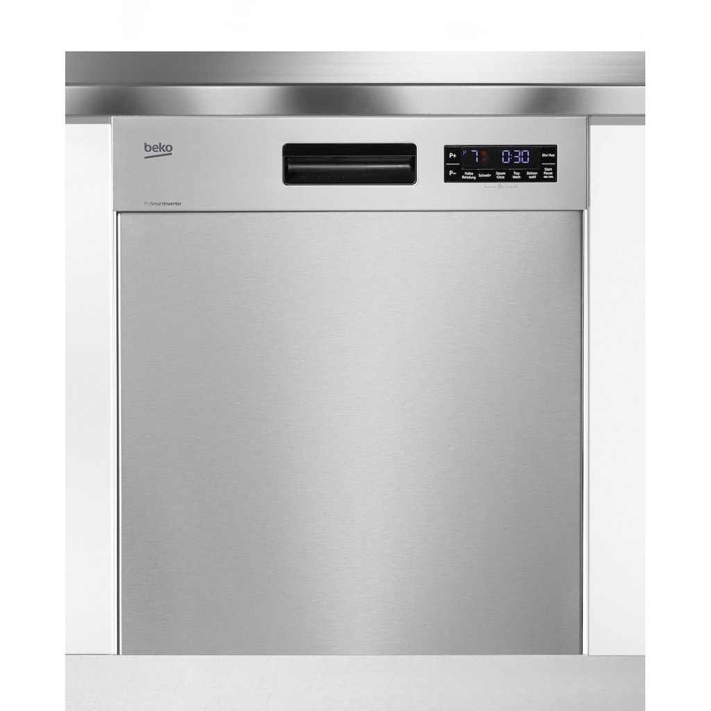 BEKO Unterbaugeschirrspüler »DUN6634FX2«, DUN6634FX2, 14 Maßgedecke, mit TrayWash-Funktion