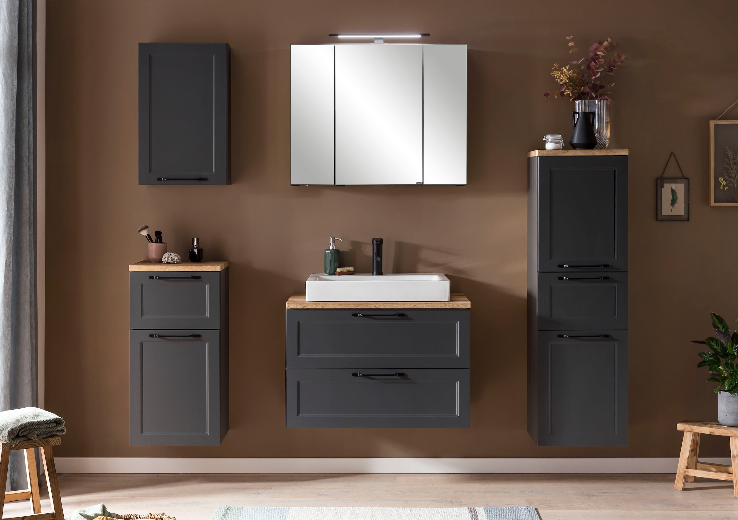 welltime Spiegelschrank »Lana«, Badmöbel, 80 cm breit