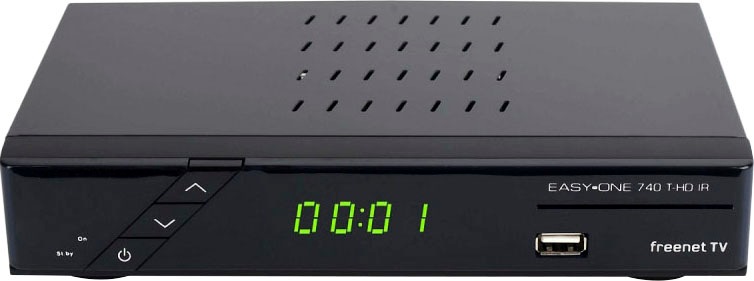 SKY VISION DVB-T2 HD Receiver »EasyOne 740 HD IR« (LAN (Ethernet) Kindersicherung USB PVR Ready) schwarz Dolby Digital Plus Unterstützung