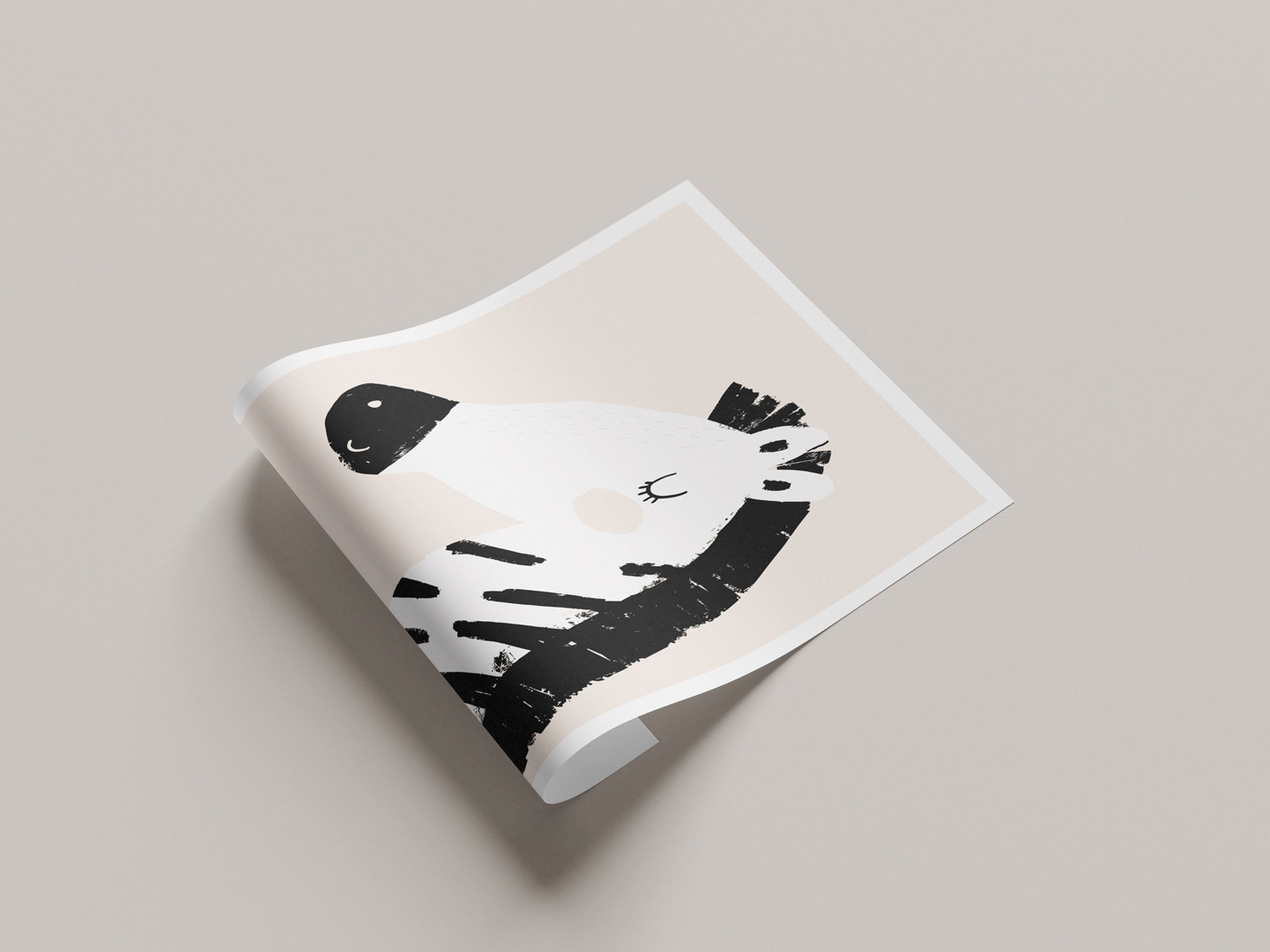 Lüttenhütt Poster »Zebra im Profil«, Fantasy-Tiere-Zebra Bilder, (1 St.), HD Premium Druck