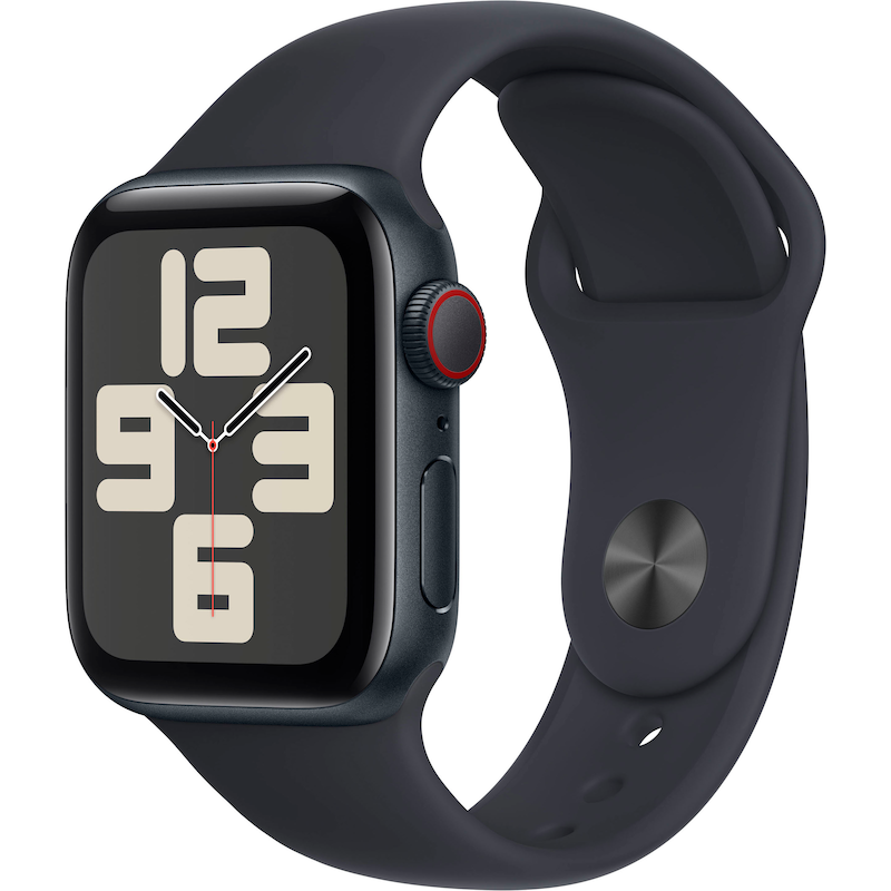 APPLE Smartwatch »Watch SE Aluminium« (4 cm / 1, 57) Watch OS 10;Siri;EKG;Herzfrequenz Mitternacht