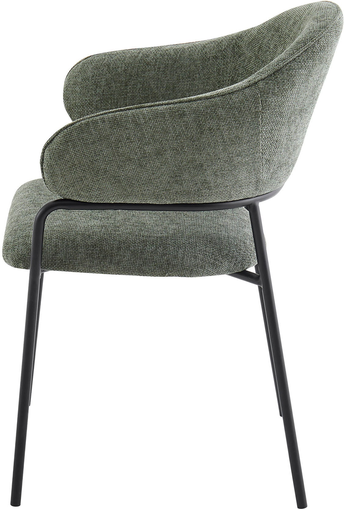 byLIVING Esszimmerstuhl »Curve« (Set) 2 Stk.moderner Stoff Stuhl mit gemütlichem Sitzkomfort, verschiedene Farben.