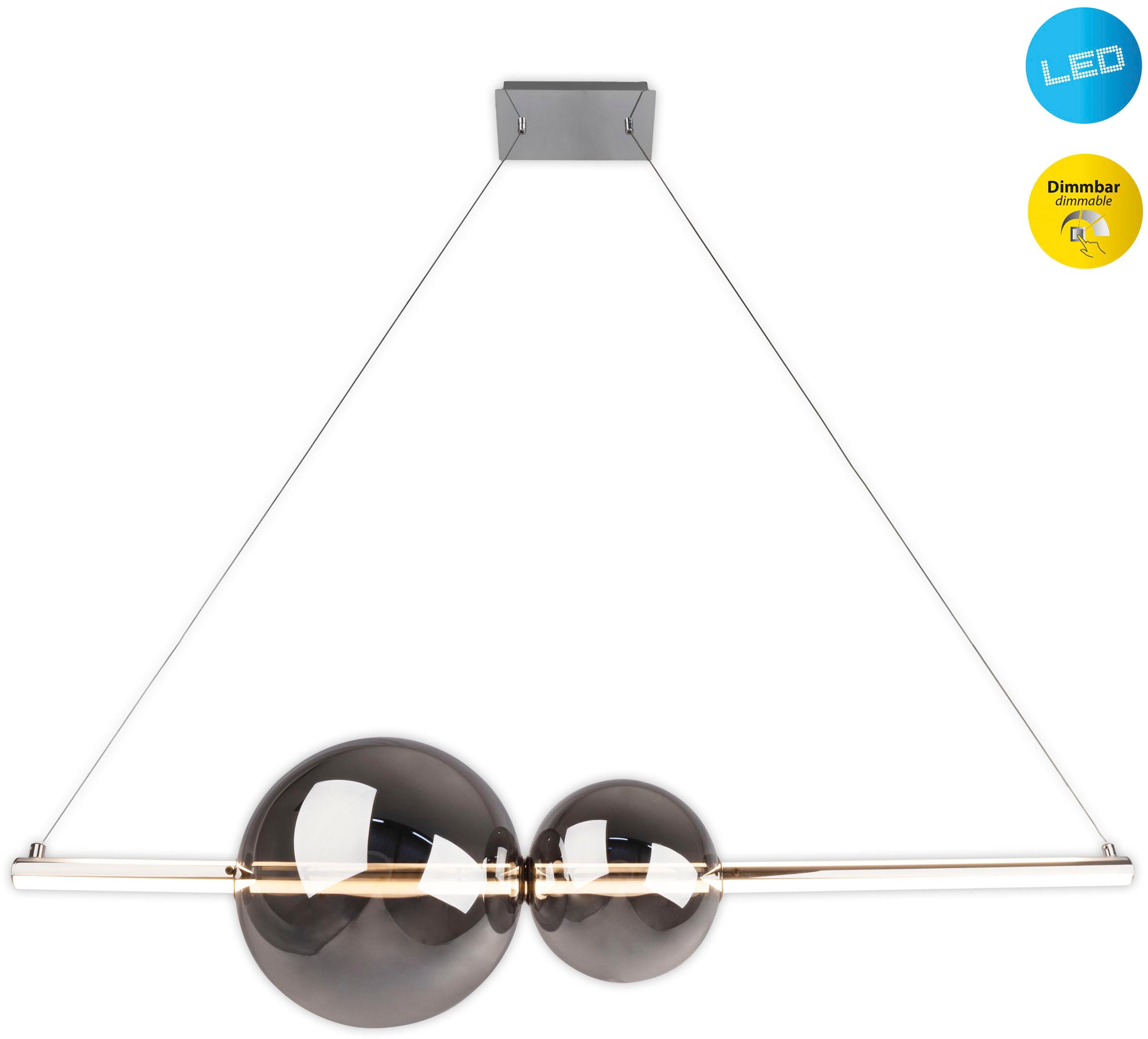 näve LED Pendelleuchte »NOVA«, Leuchtmittel LED-Modul   LED fest integriert günstig online kaufen