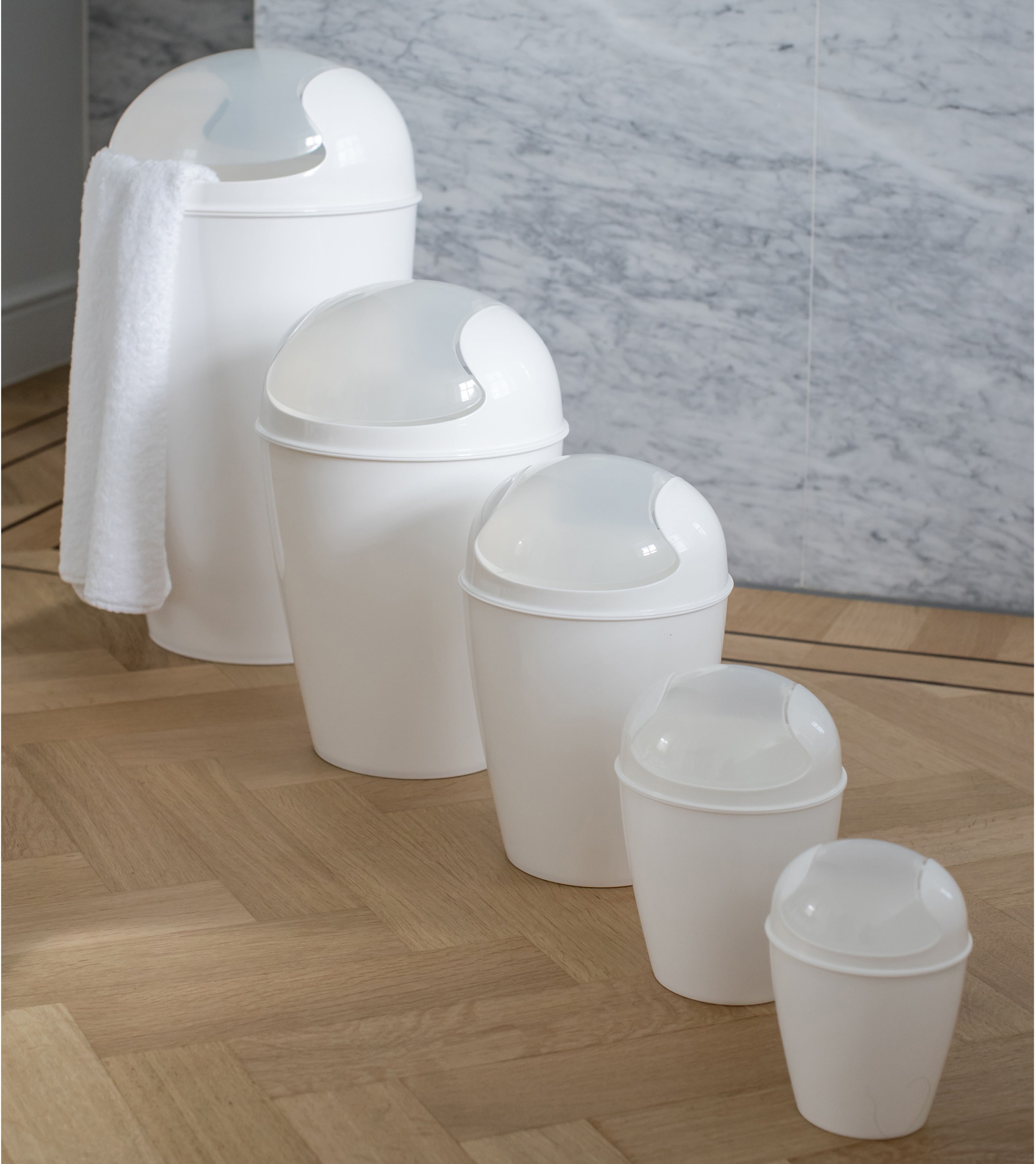 KOZIOL Mülleimer »DEL XL«, 1 Behälter, melaminfrei, 30 Liter, Made in Germany