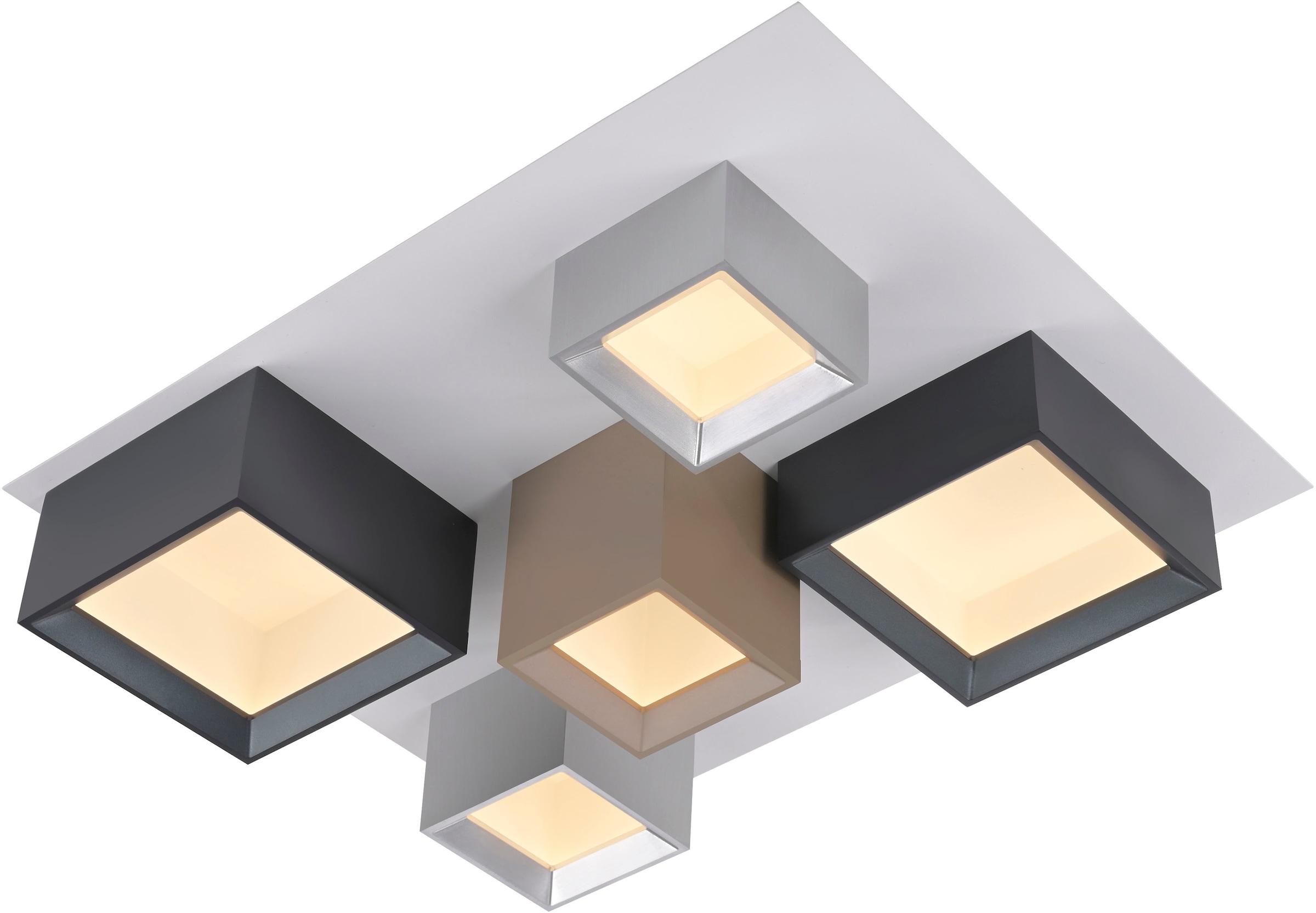 Neuhaus PURE LED Deckenleuchte »PURE Manhattan« LED-Board 1 Stk. warmweiß - kaltweiß Stufenloses dimmen per Funk-Fernbedienung, CCT, Multicolor