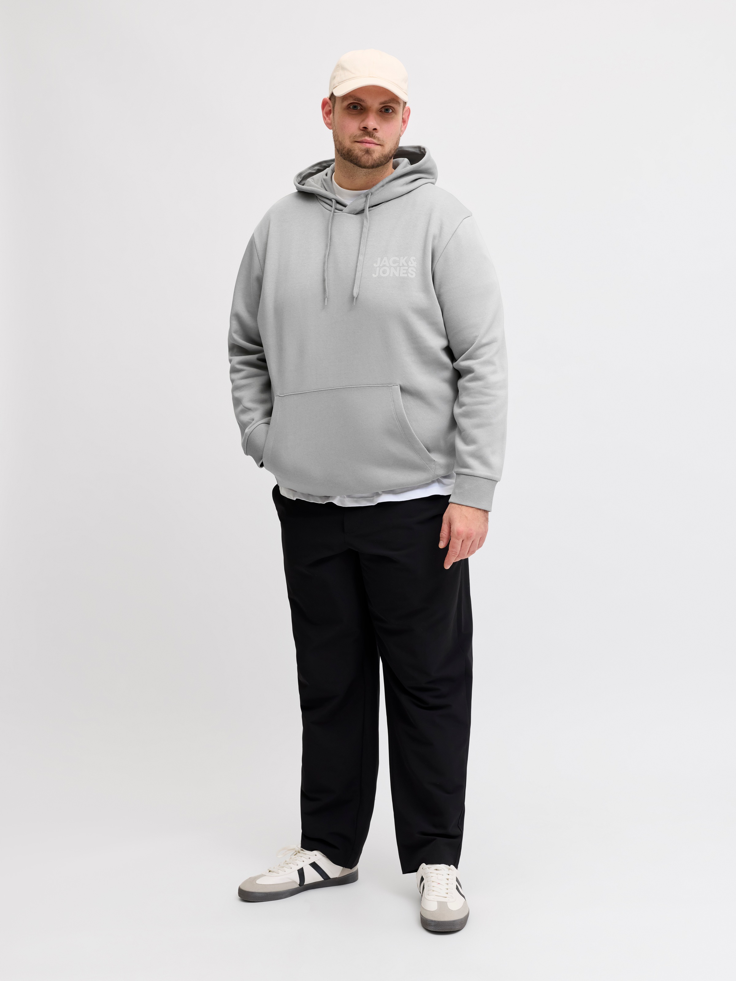 Jack & Jones PlusSize Kapuzensweatshirt »JJECORP LOGO SWEAT HOOD NOOS PLS«, Baumwollmischung, regular fit
