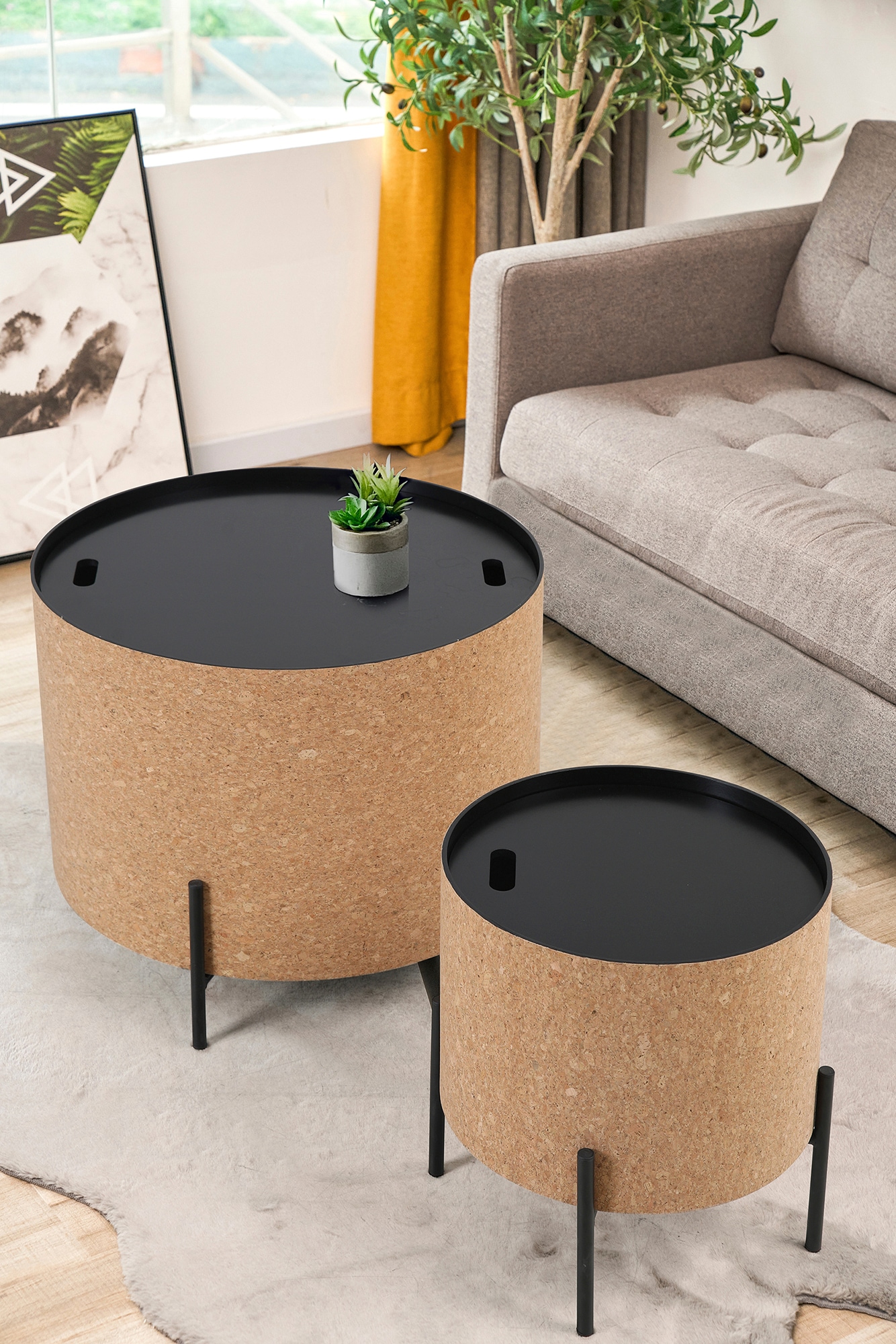 Home affaire Couchtisch, (Set, 2 St.), mit Stauraum im Inneren