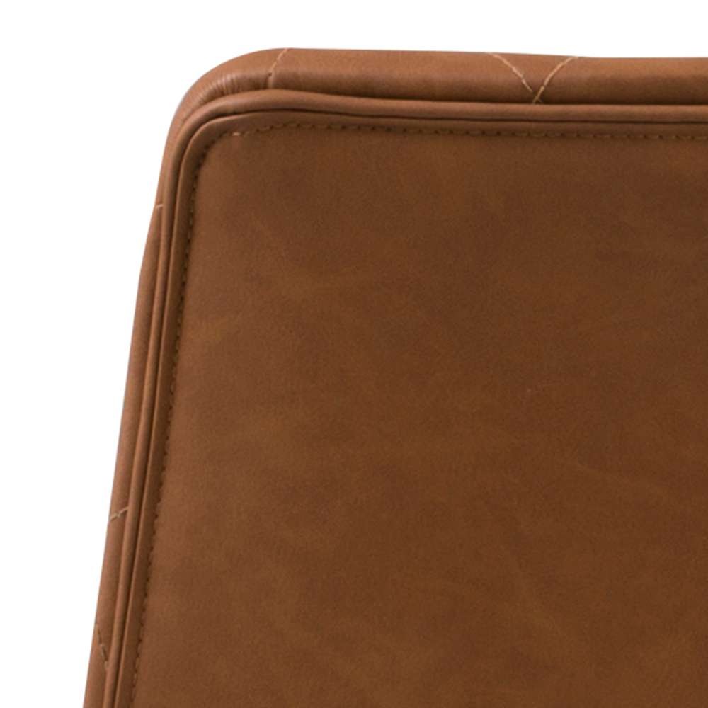 ACTONA GROUP Barhocker »Emu«, Barstuhl, PU Lederoptik, Braun, Trompetenfuß, Sitzhöhe: 61-82 cm