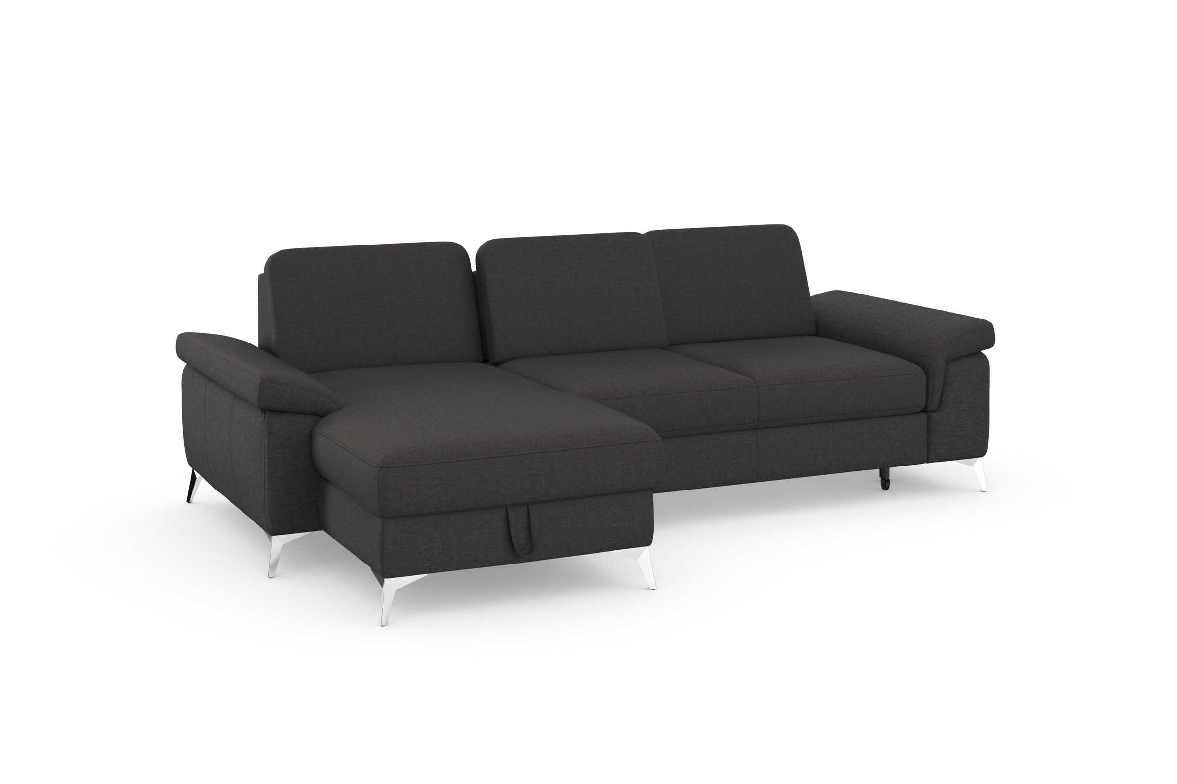 sit&more Ecksofa »Padua L-Form«, inklusive Sitztiefenverstellung, Armteilfunktion und Federkern
