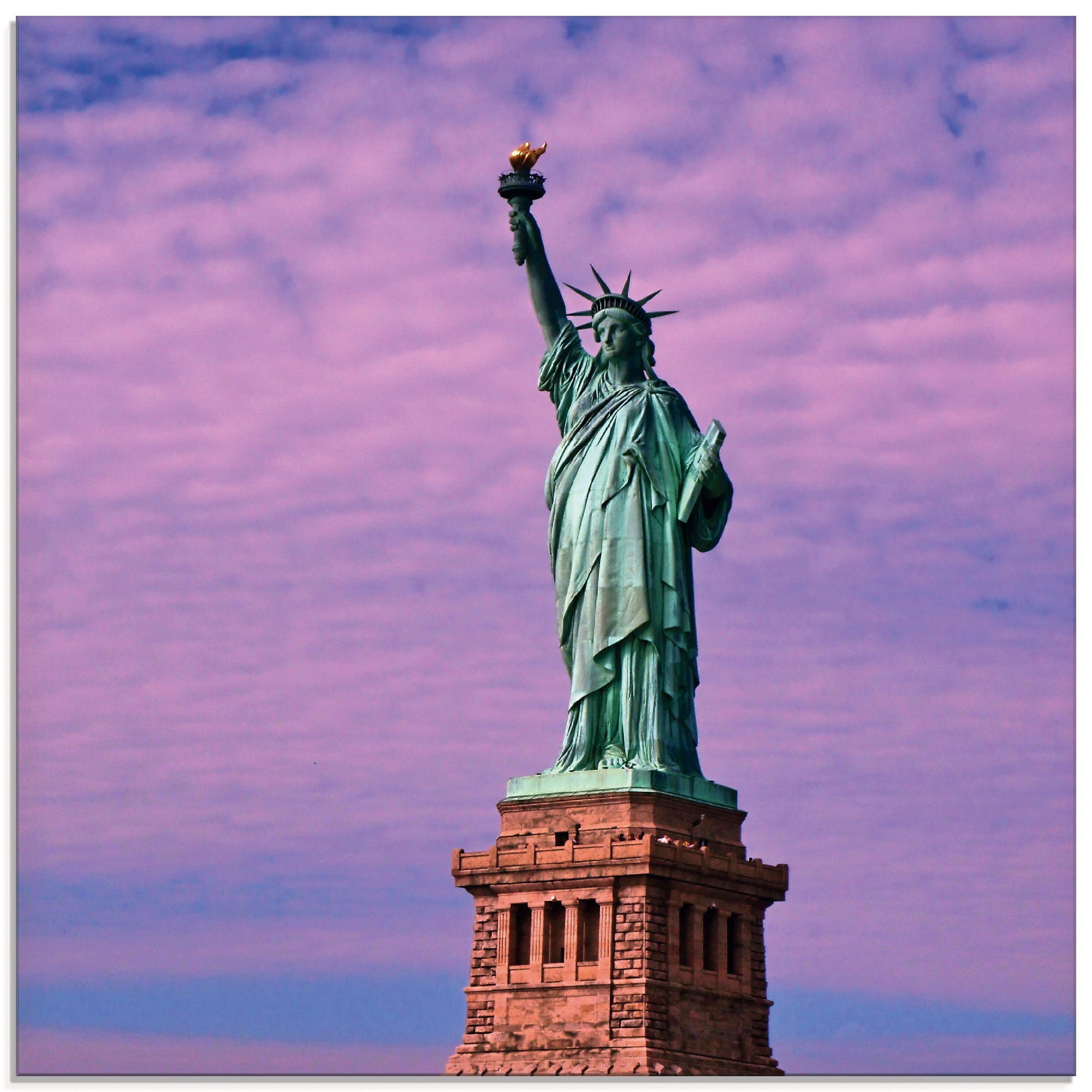 Artland Glasbild »Freiheitsstatue« Amerika 1 Stk. tlg. in verschiedenen Grö günstig online kaufen