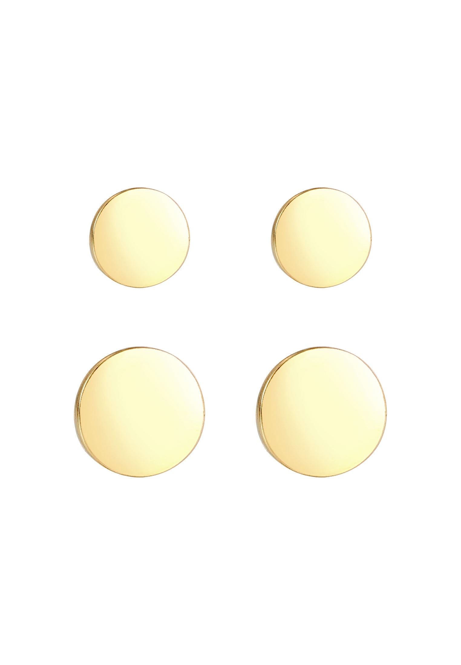 Elli Ohrring-Set »Disc Plättchen Kreis Basic 2er Set 925 Silber«