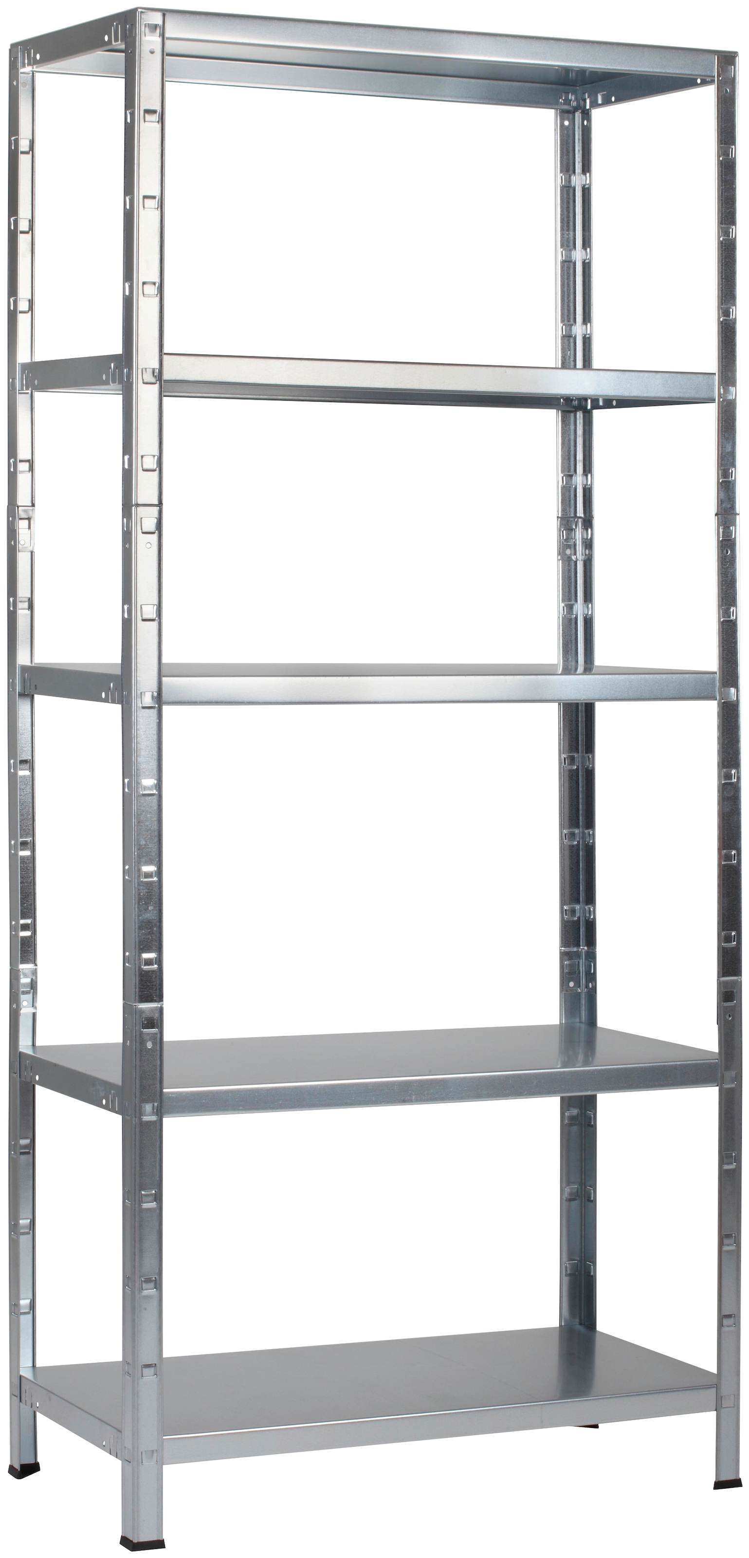 SCHULTE Regalwelt Steckregal »Stecksystem-Grundregal«, Metall verzinkt, 2000x1200x500 mm, 5 Böden