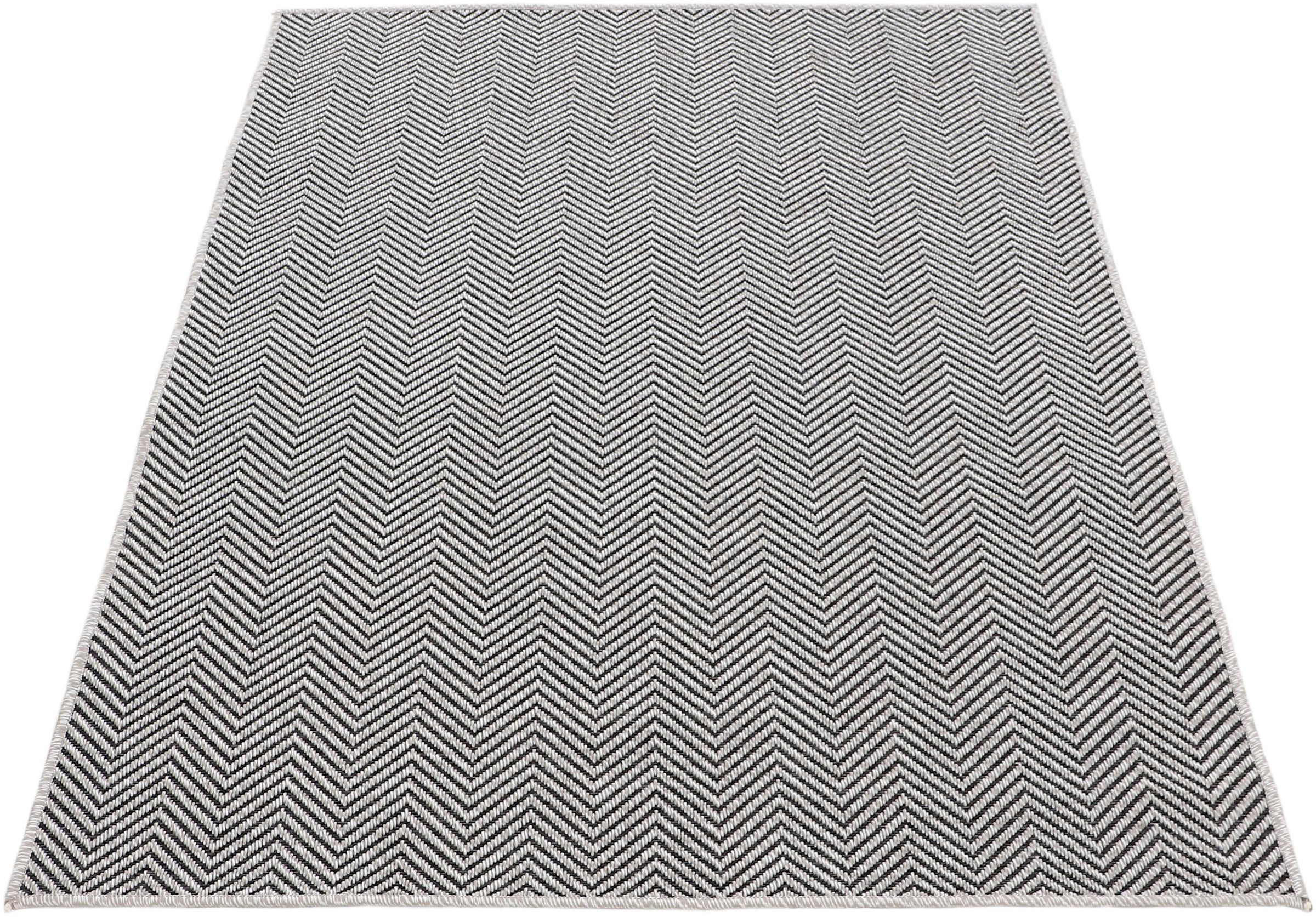 carpetfine Teppich »Boho 106«, rechteckig, 4 mm Höhe, robustes Flachgewebe, günstig online kaufen