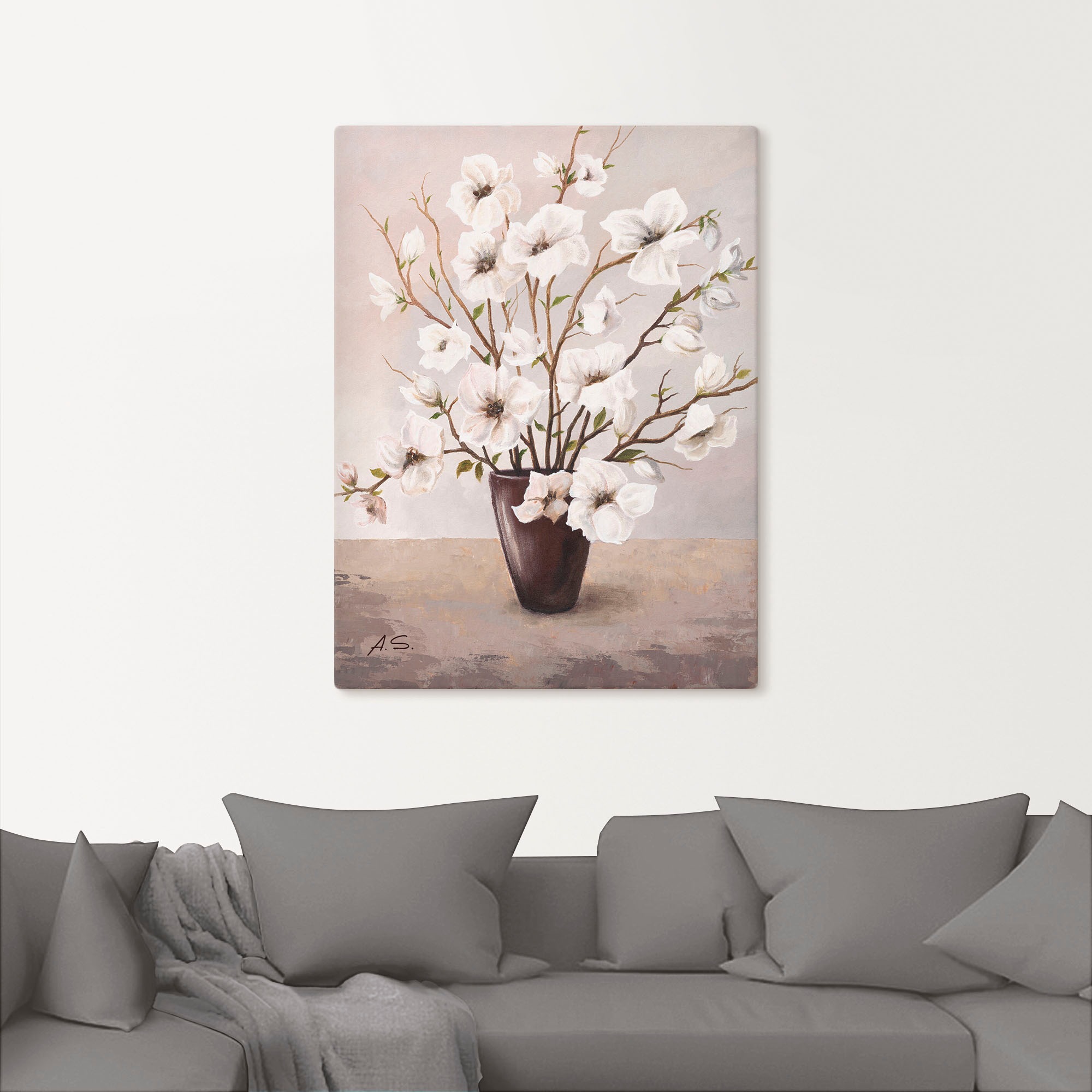 Artland Wandbild »Magnolien« Blumen 1 Stk. tlg. als Leinwandbild, Poster in günstig online kaufen
