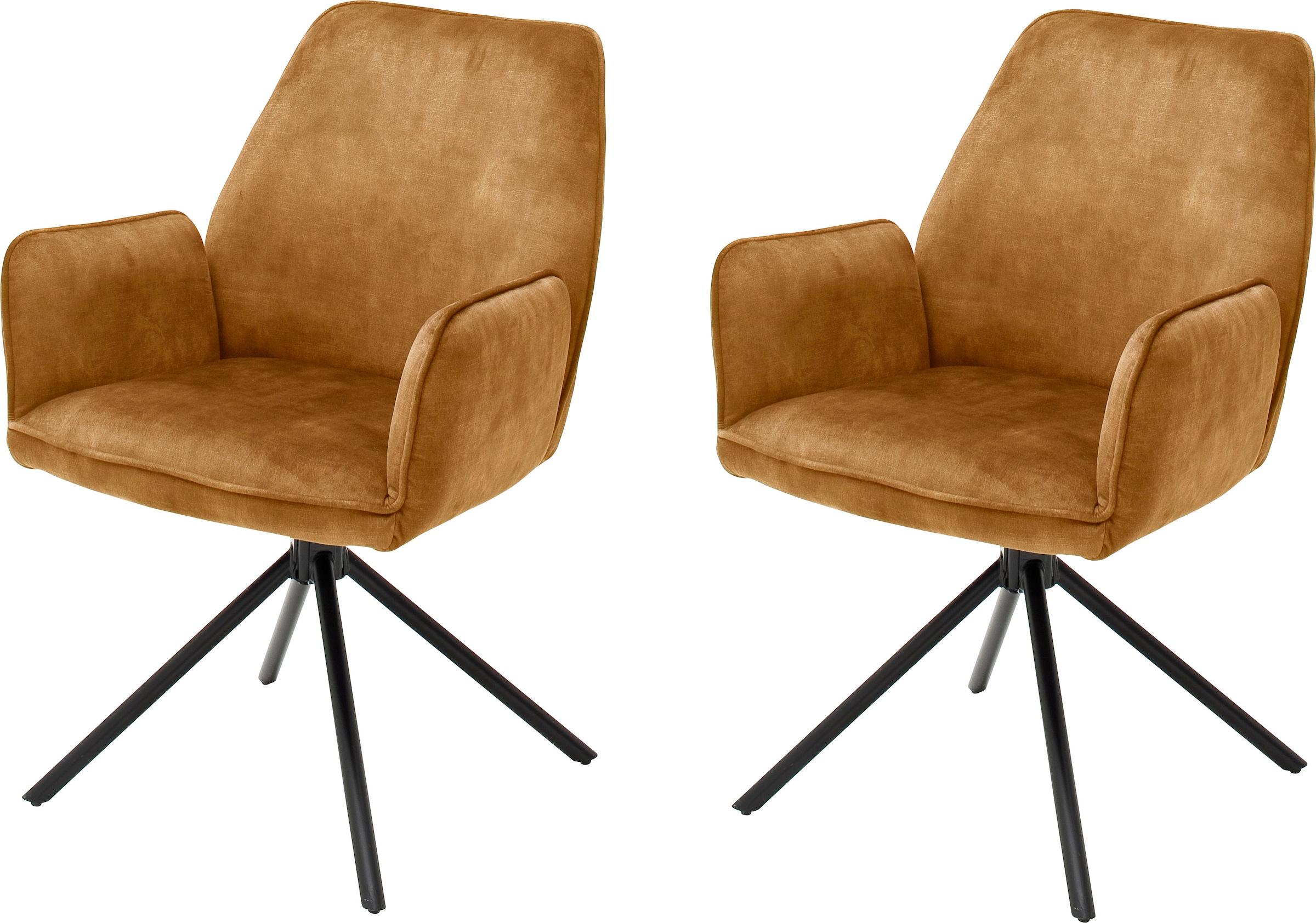 MCA furniture Esszimmerstuhl »Ottawa mit Armlehne« (Set) 2 Stk.Vintage Velo günstig online kaufen