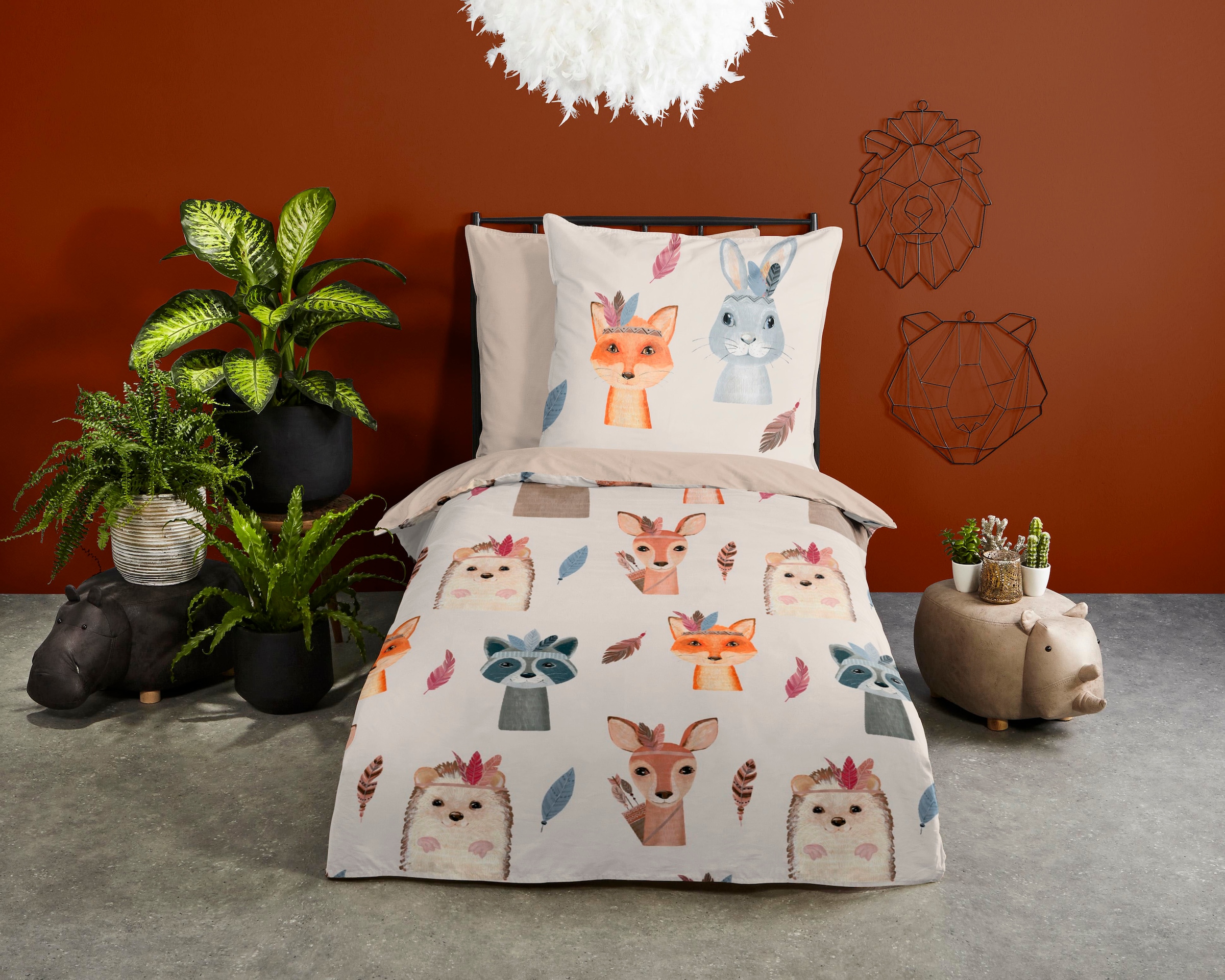 good morning Kinderbettwäsche »Rave«, Baumwolle, 135x200, Reißverschluss, W günstig online kaufen