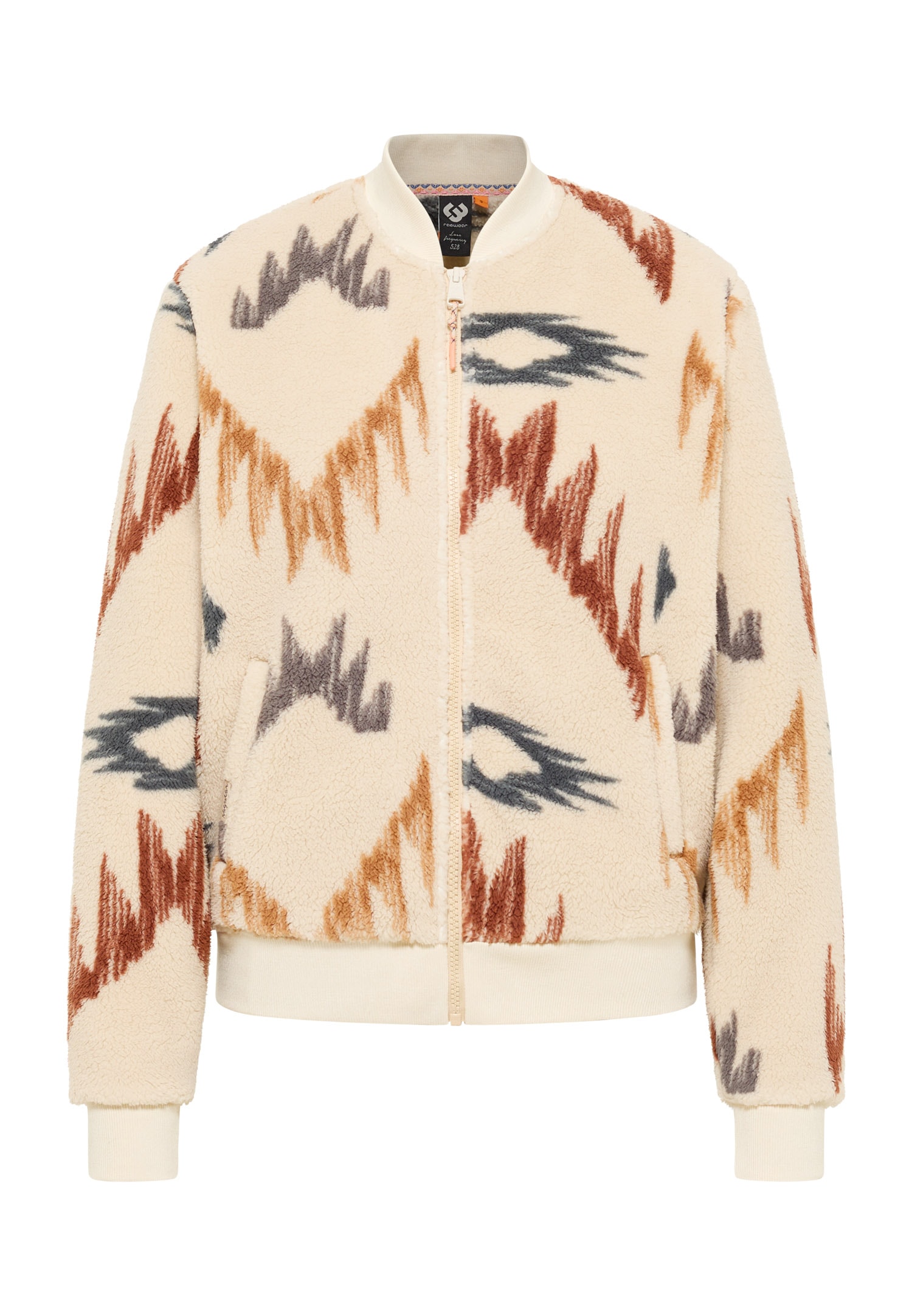 Ragwear Sweatjacke »CAIRRO AZTEC«, aus weichem Teddy Plüsch und Allover Azteken Muster