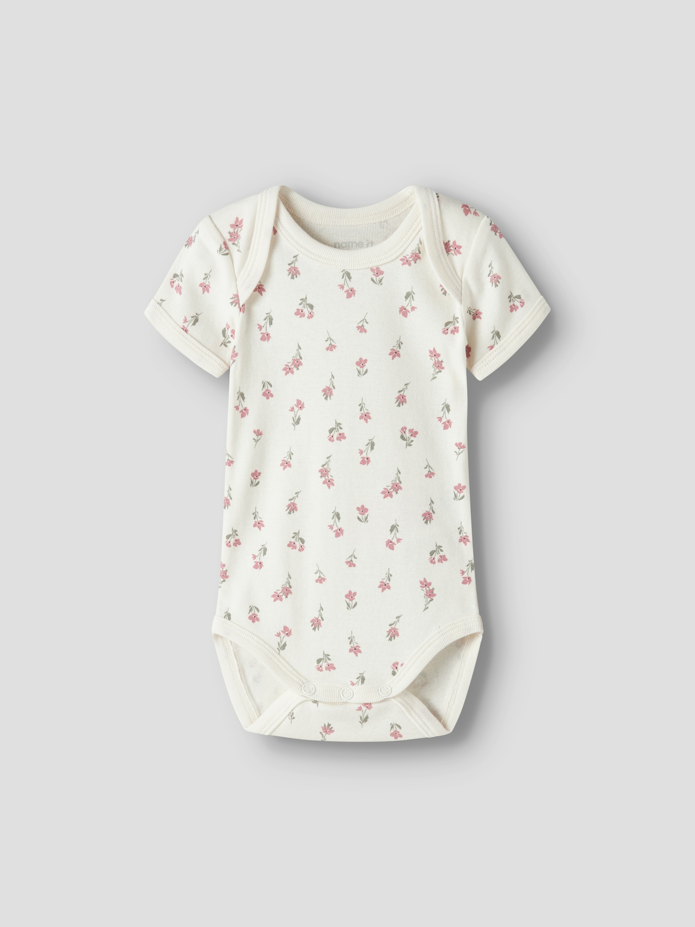 Name It Kurzarmbody »NBFBODY 3P SS FLOWER NOOS« Packung, 3 tlg.