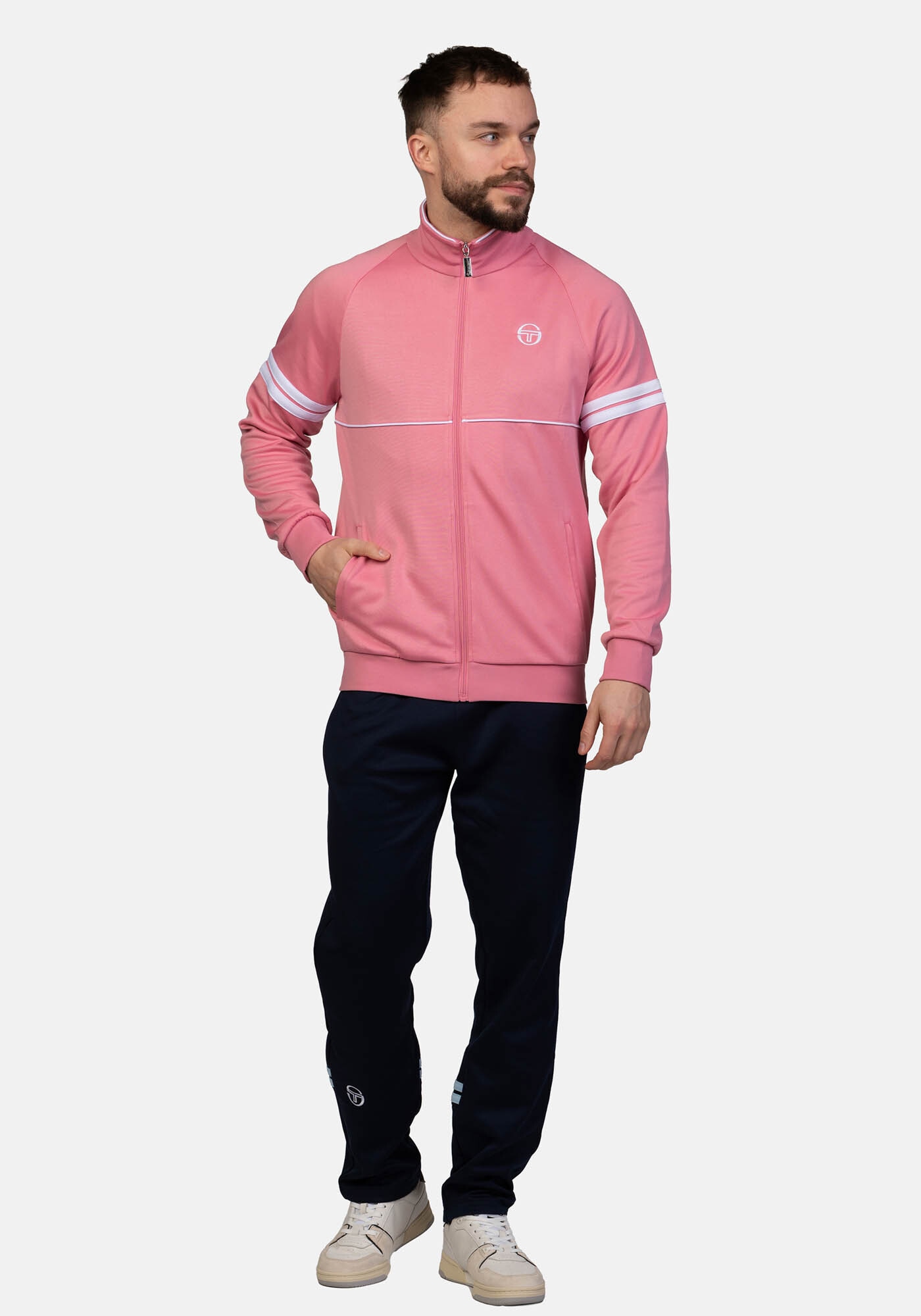 Sergio Tacchini Trainingsjacke »ORION TRACK TOP Herren«, ohne Kapuze, Trainingsjacke Herren, leichte Jacke, Retro, Sportjacke, Outdoor, Sale