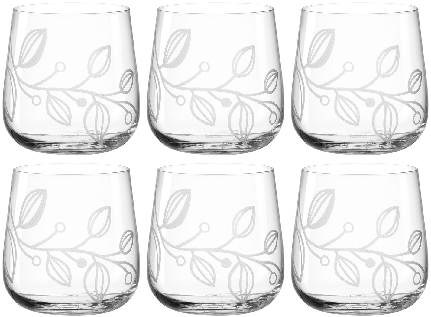 LEONARDO Gläser-Set »BOCCIO«, (Set, 6 tlg.), (Whiskybecher) 400 ml, 6-teilig