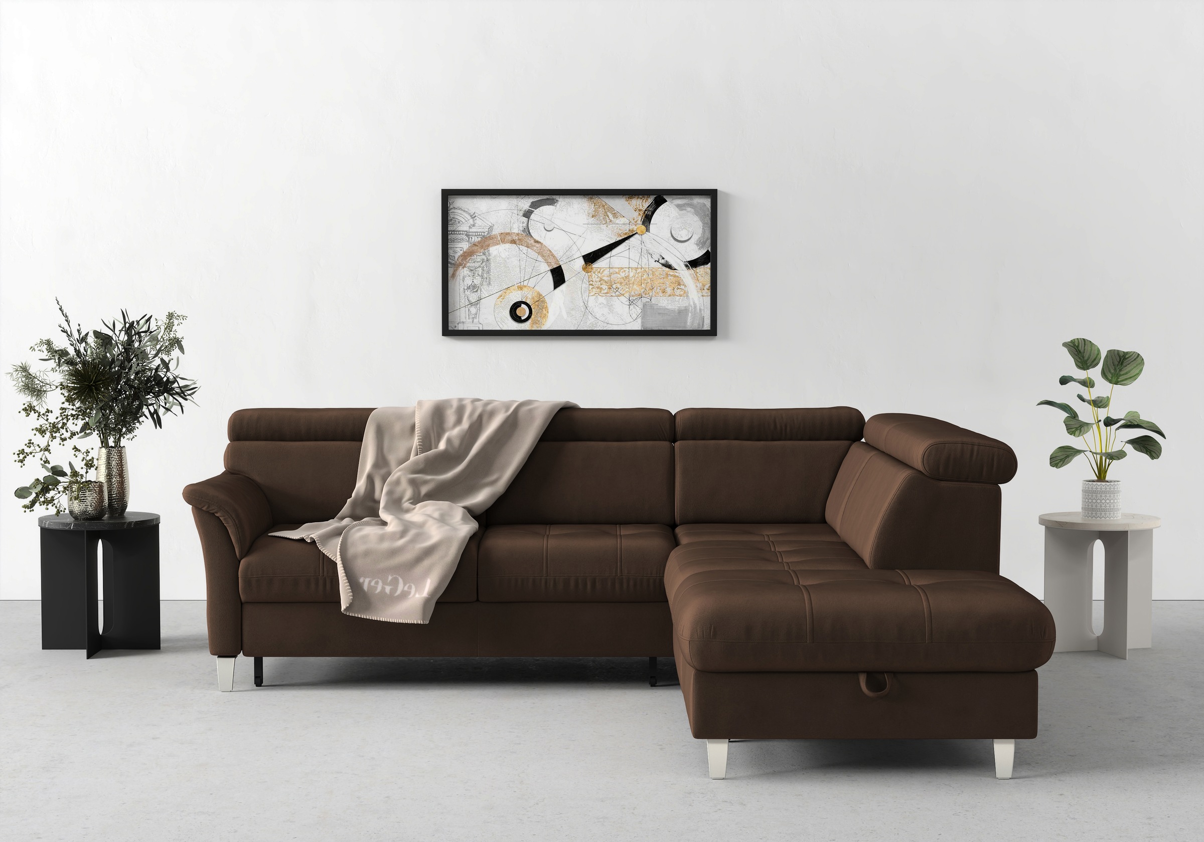 sit&more Ecksofa »Marano L-Form« inklusive Kopfteilverstellung, wahlweise m günstig online kaufen