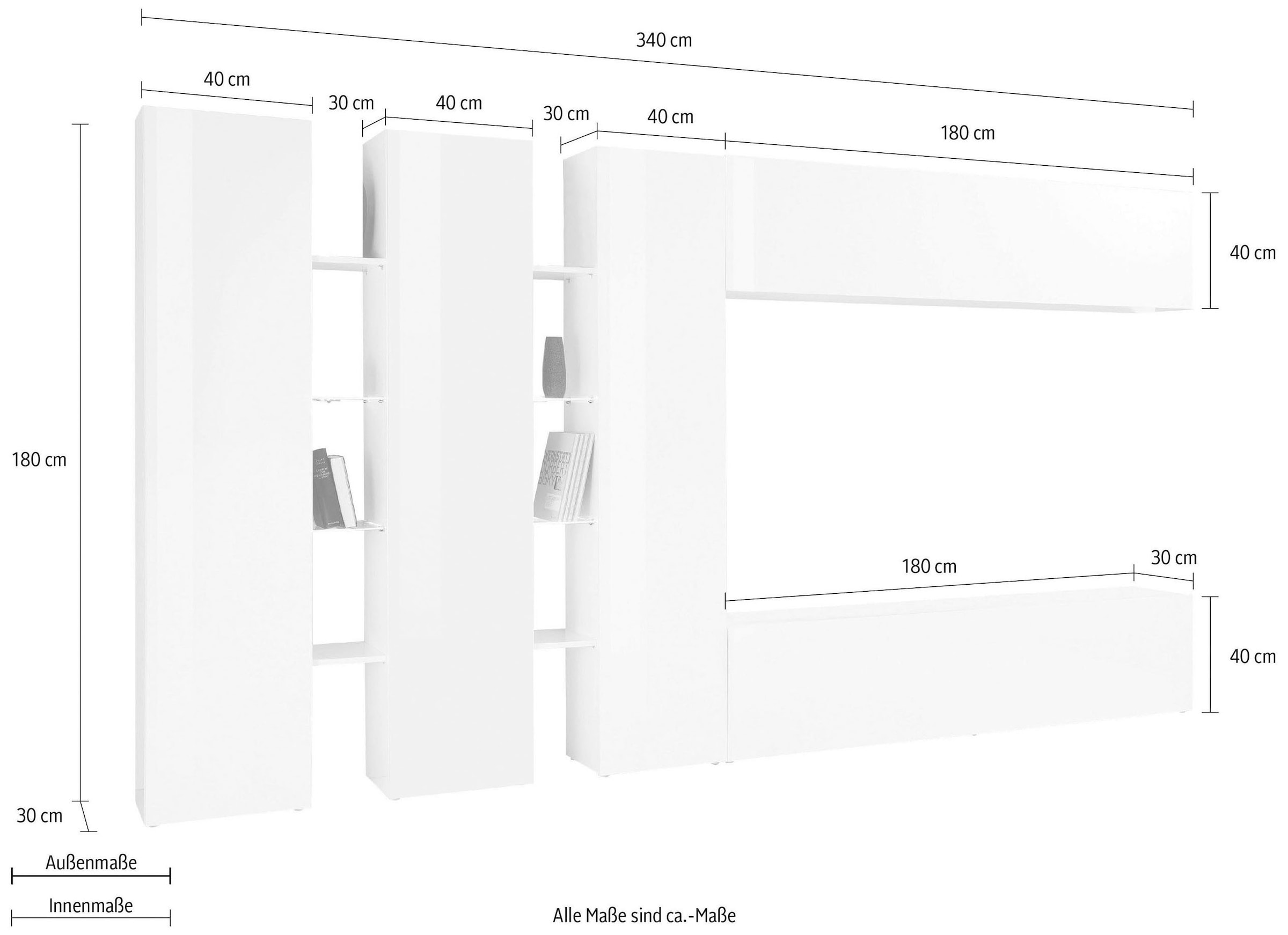 INOSIGN Wohnwand »Maruska«, (1 St.)