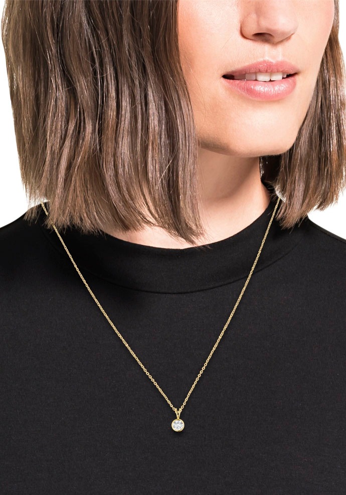 Amor Kettenanhänger »9038824«, mit Zirkonia (synth.)