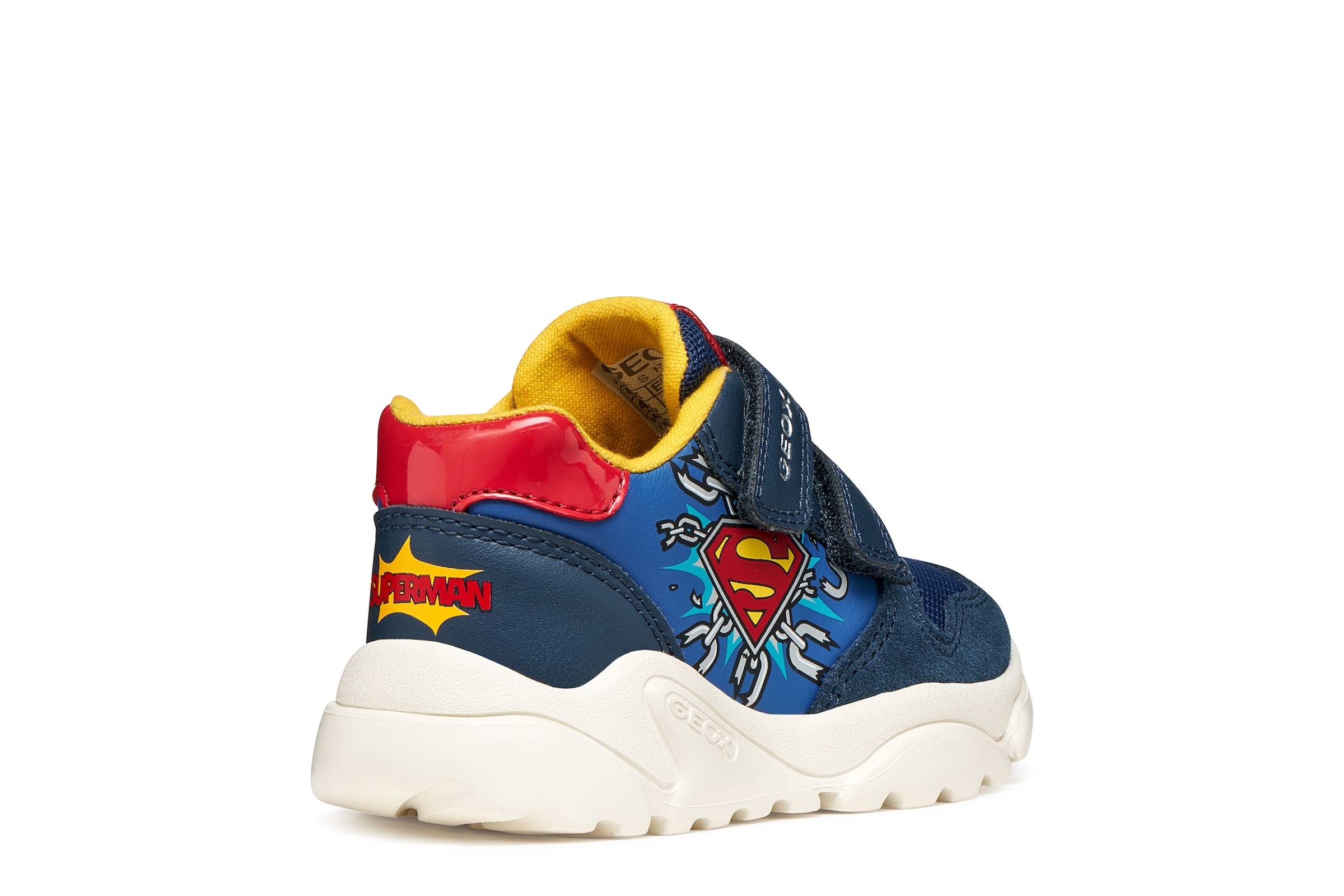 Geox Lauflernschuh »B CIUFCIUF BOY«  Babyschuh mit farbigen Besätzen, Größenschablone zum Download