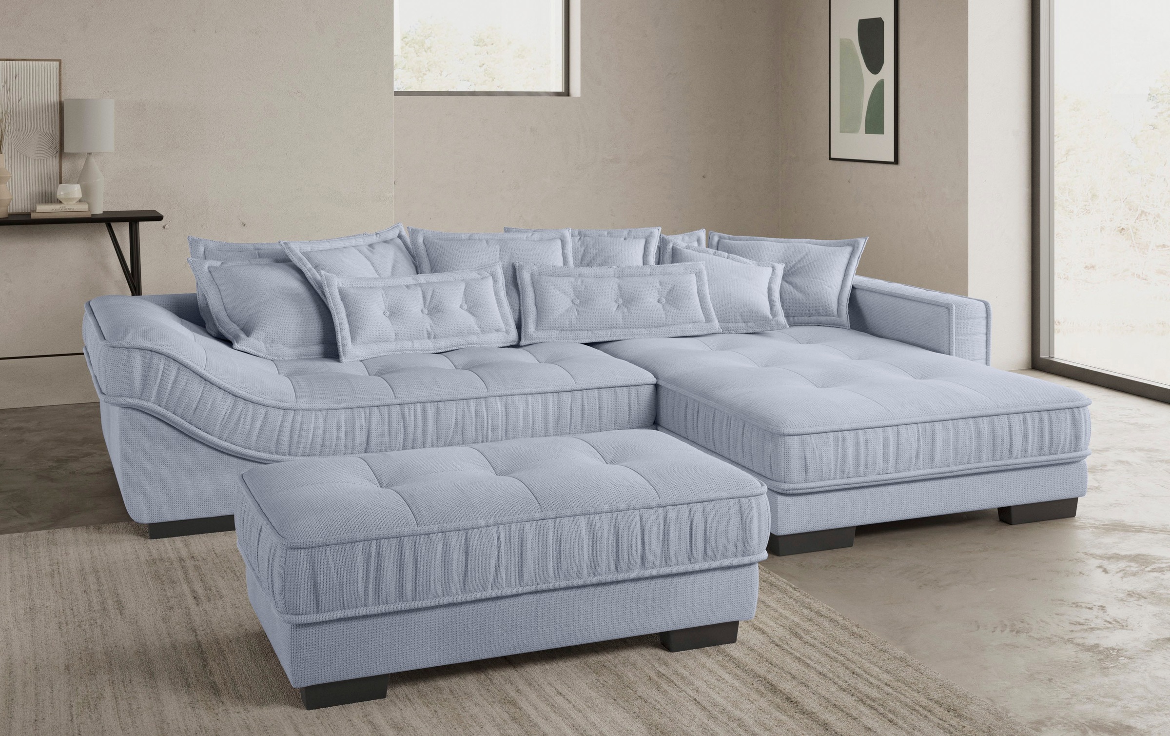 Mr. Couch Hockerbank »Diwan II DuraFlex«, Hochwertige DuraFlex-Kaltschaumpolsterung, bis 140 kg belastbar