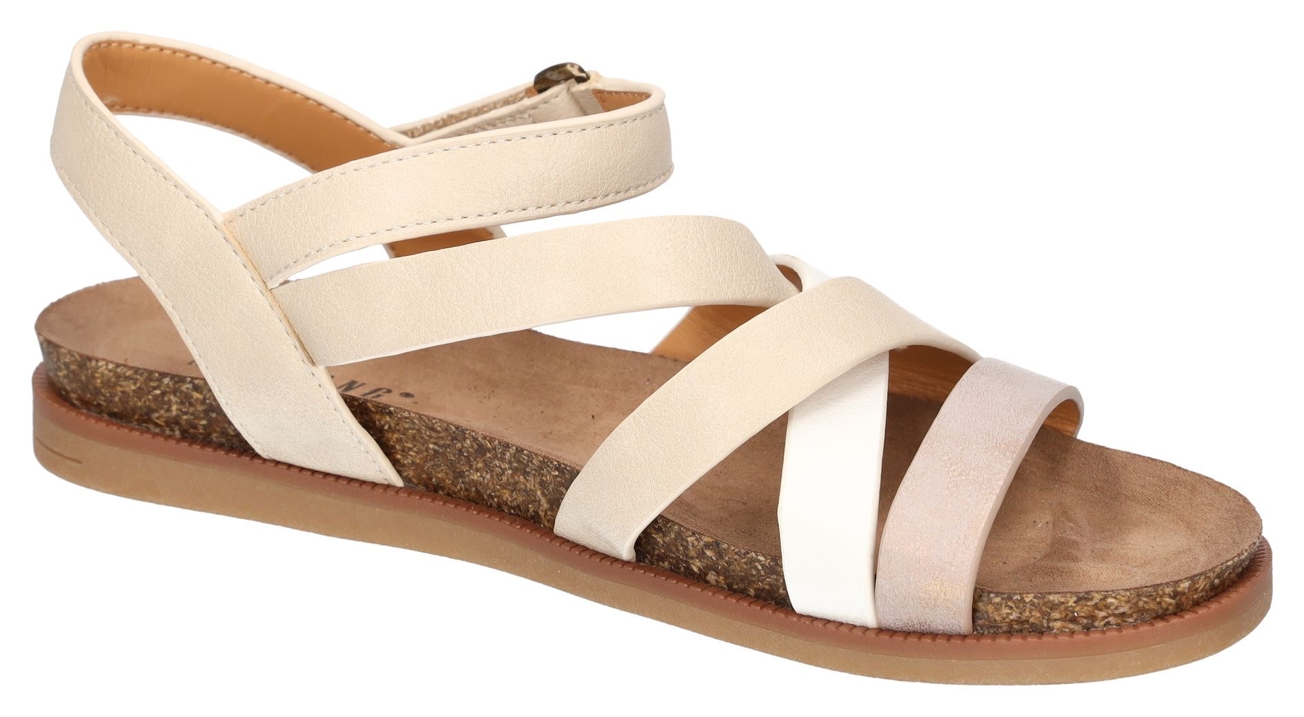 Mustang Shoes Riemchensandale, Barfußschuh, Klettschuh, Sommerschuh mit Tieffußbett
