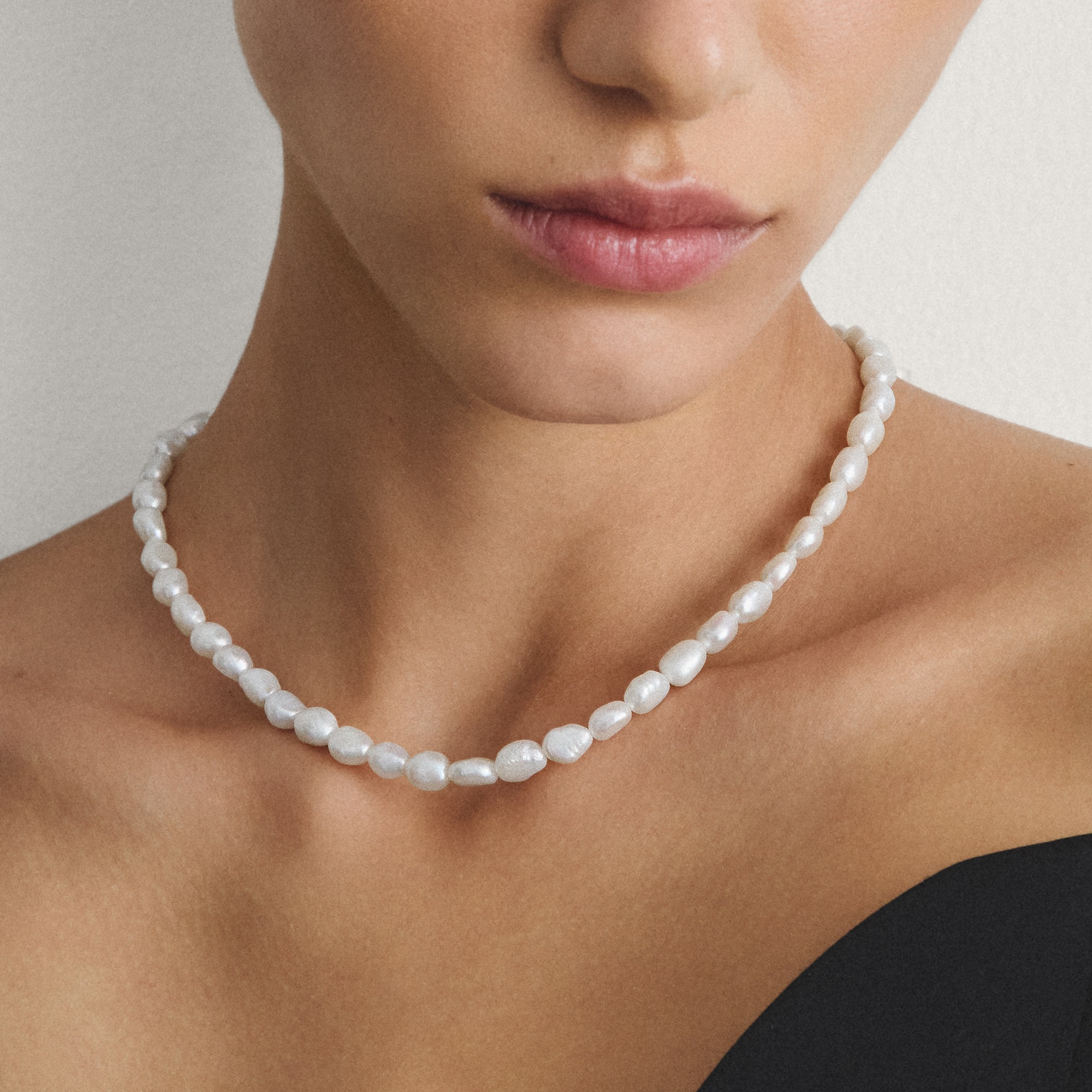 THOMAS SABO Perlenkette »Bold Elegance Perlenkette« mit Süßwasserzuchtperle